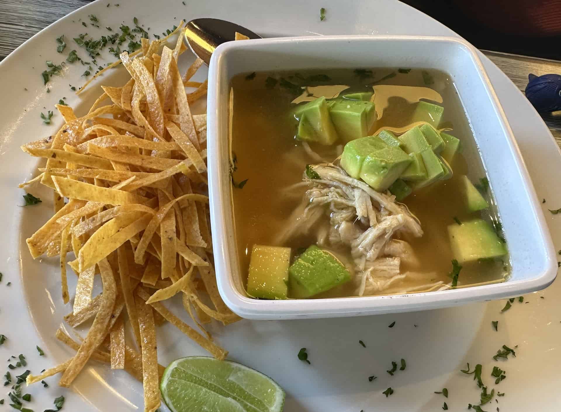 Chicken soup at Kalin's Mexican Food