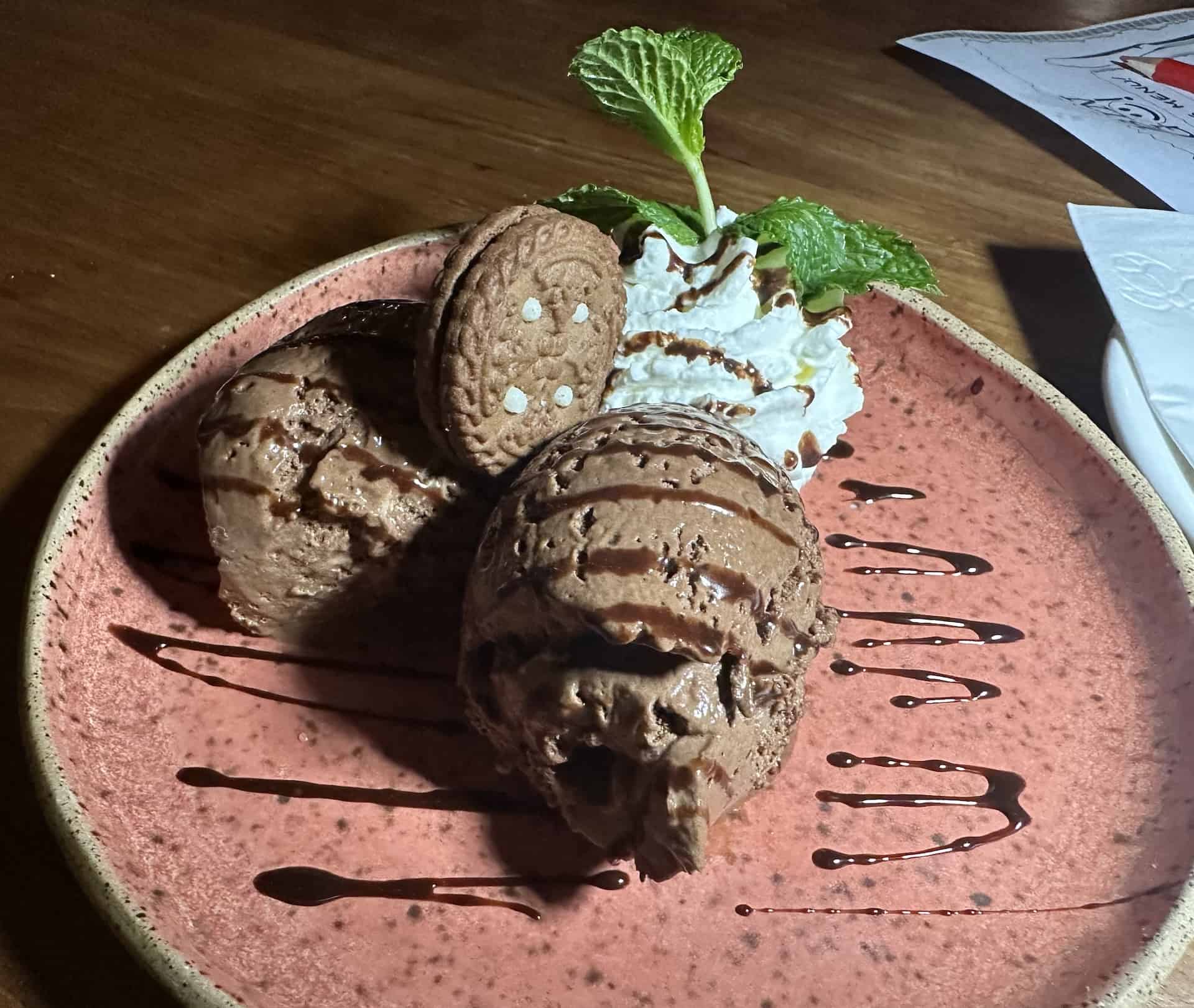 Chocolate mousse at Bingo in Palm Beach, Noord, Aruba