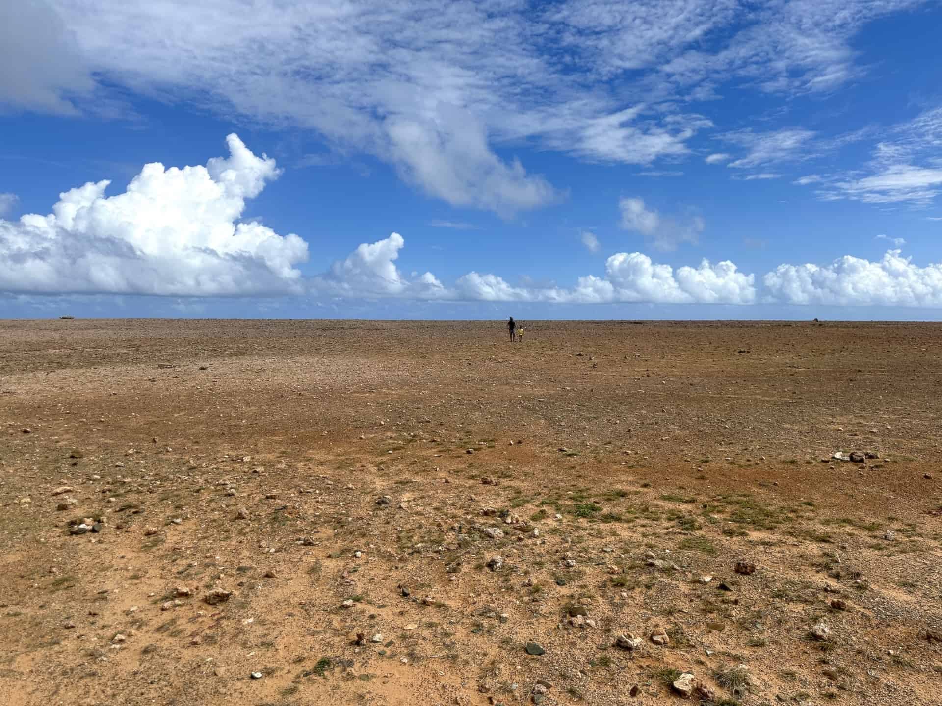 Barren landscape near Boca Prins at Arikok National Park in Aruba