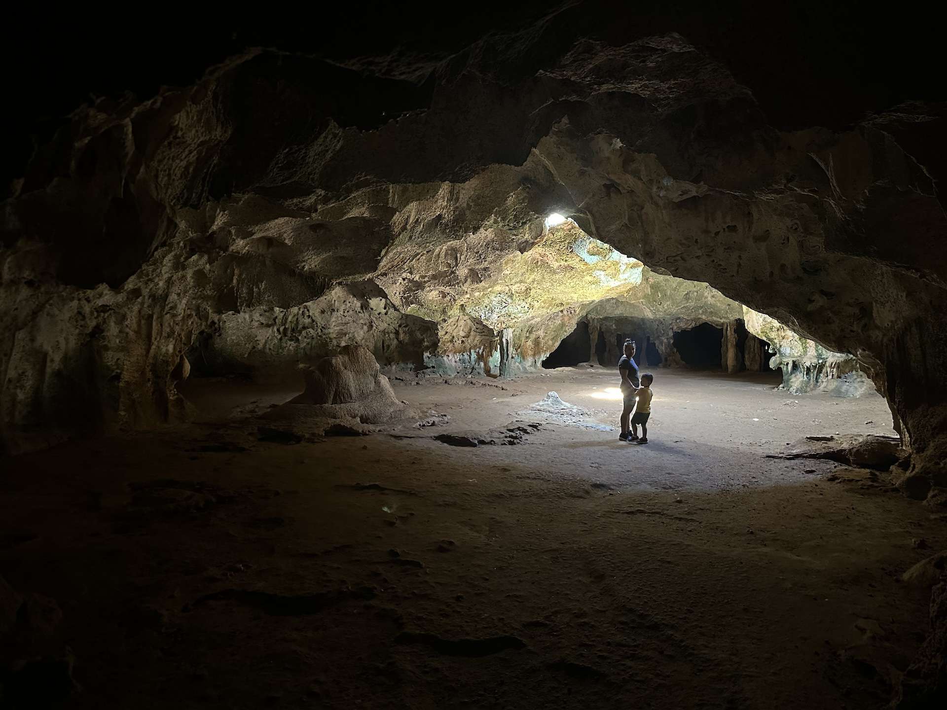 Second chamber at Quadirikiri Cave at Arikok National Park in Aruba