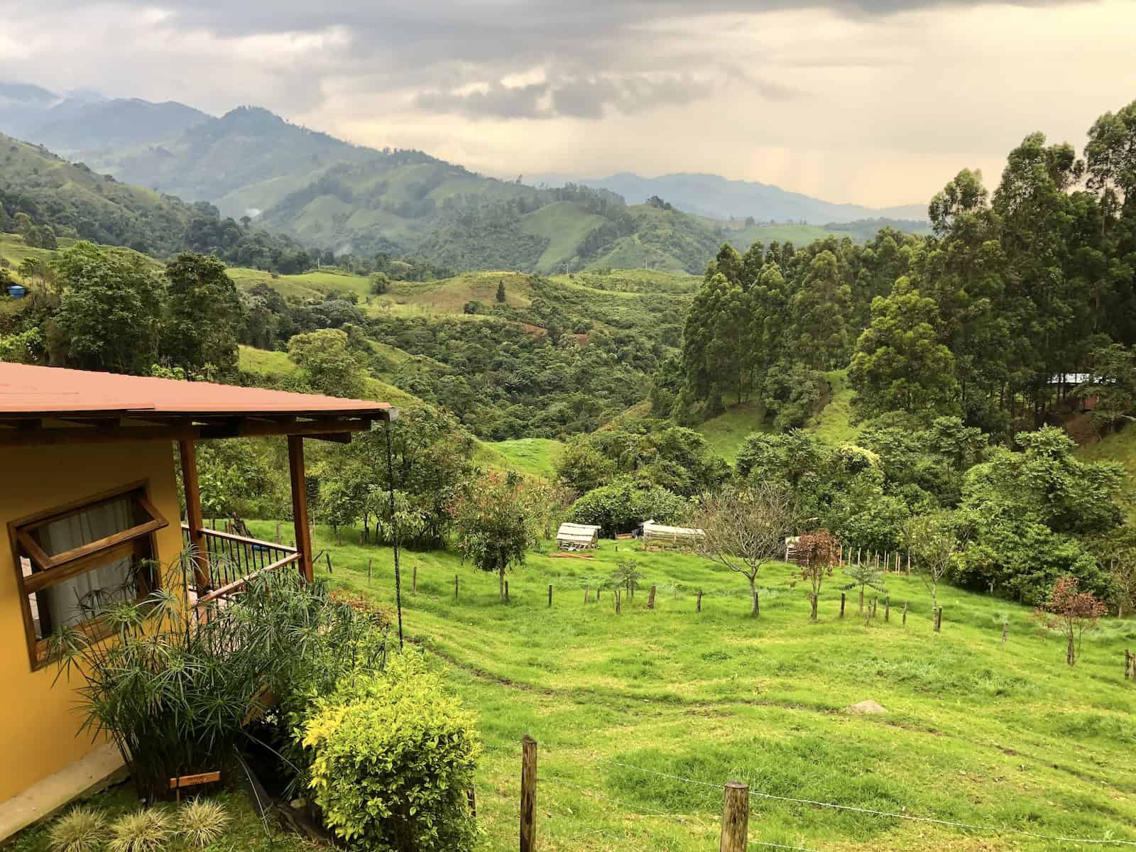 The view from Gran Azul in Salento, Quindío, Colombia