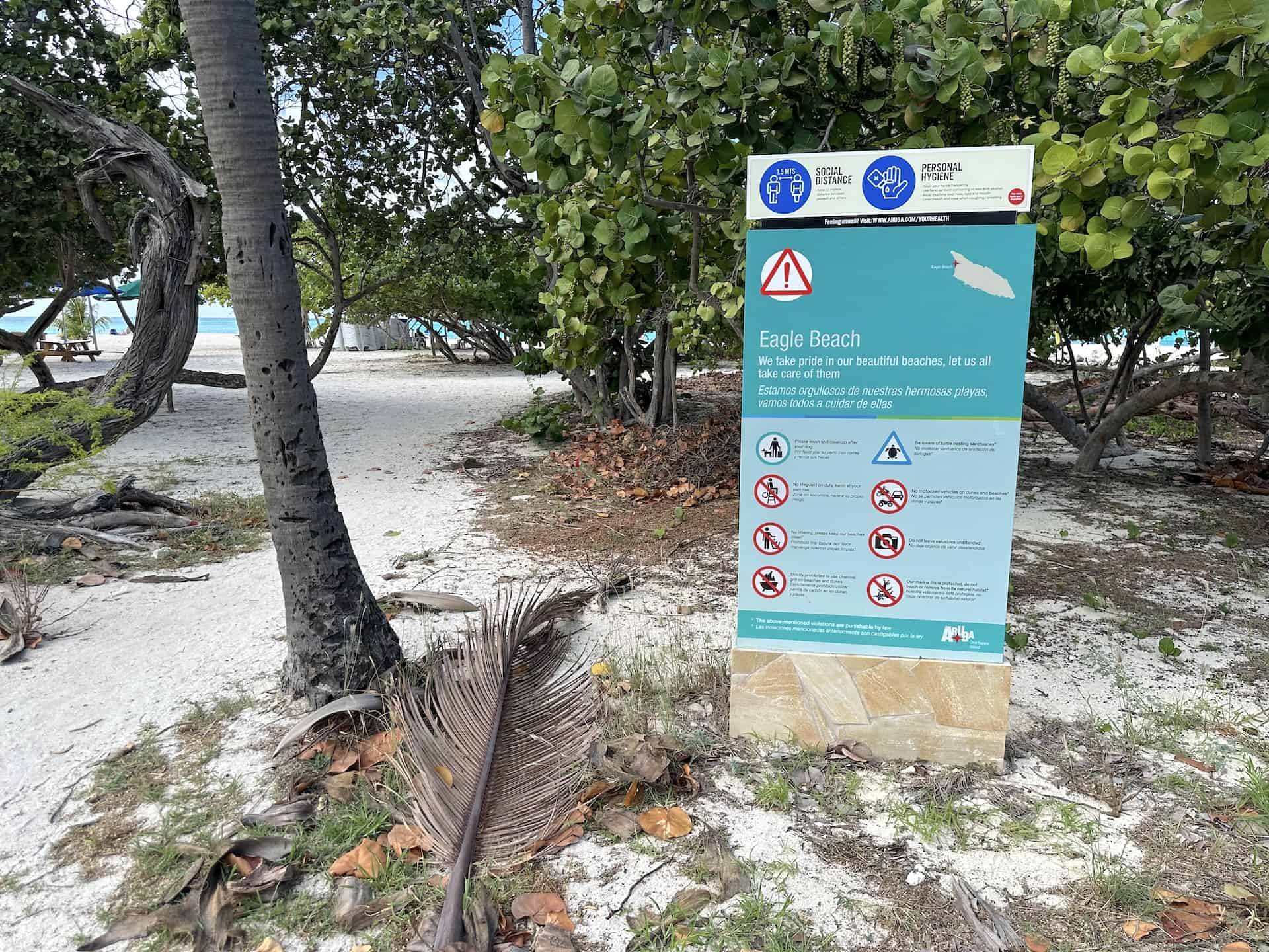Eagle Beach sign