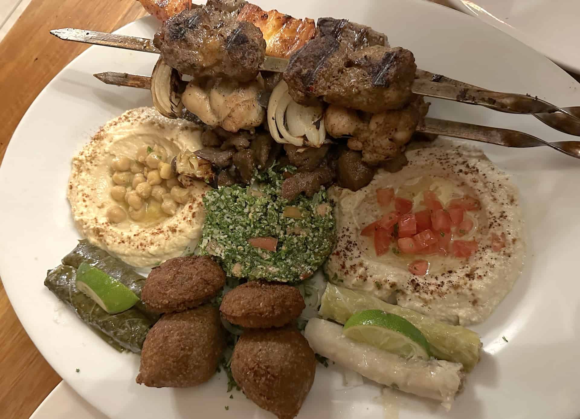 Family platter for two at Sultan in Palm Beach, Noord, Aruba