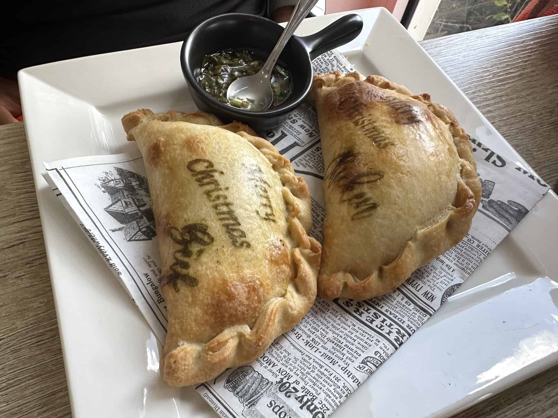 Argentinean empanadas at Aru-bean Coffeehouse and Brasserie