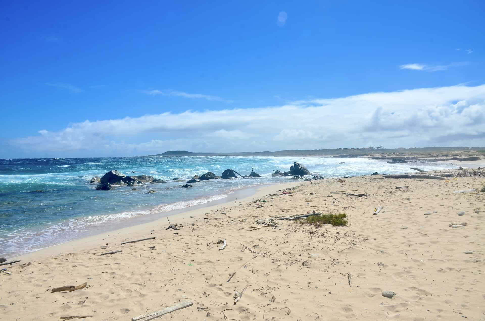 Looking south at Westpunt Beach