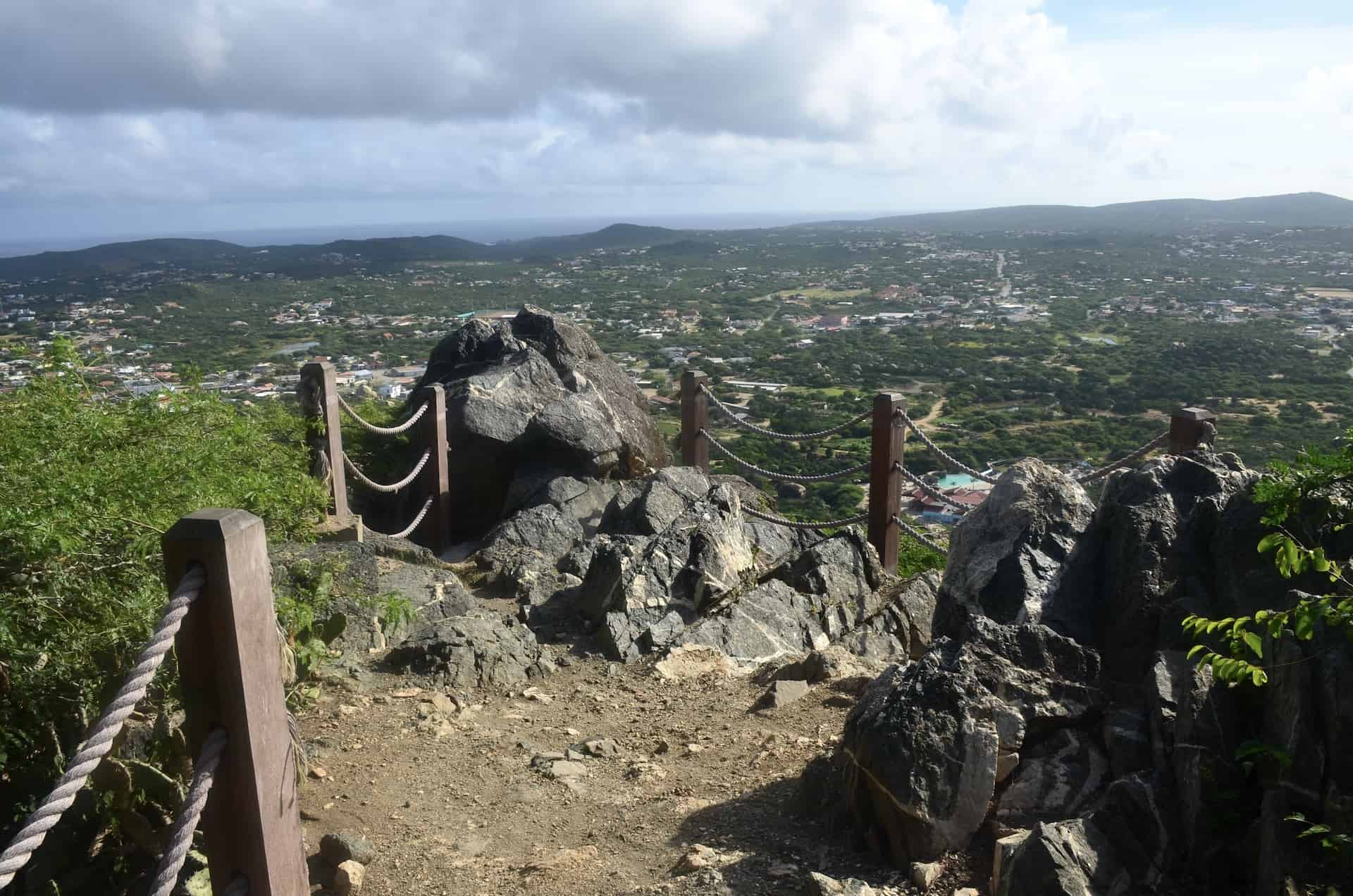 Lookout point at Hooiberg in Santa Cruz, Aruba