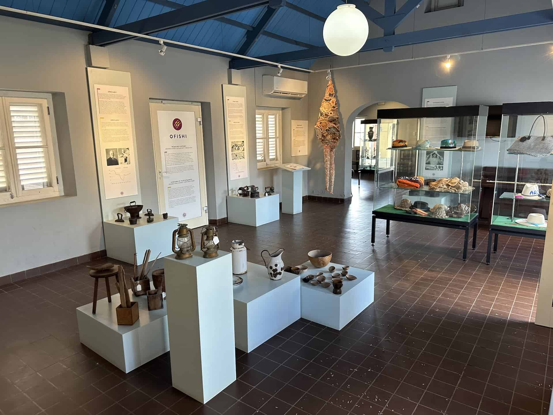 First gallery at the Historical Museum of Aruba in Oranjestad