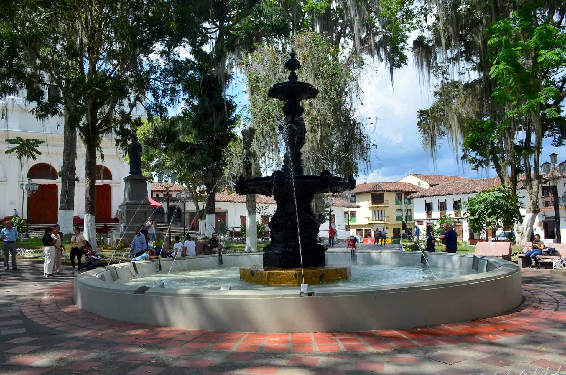 Fountain in Salamina, Caldas, Colombia