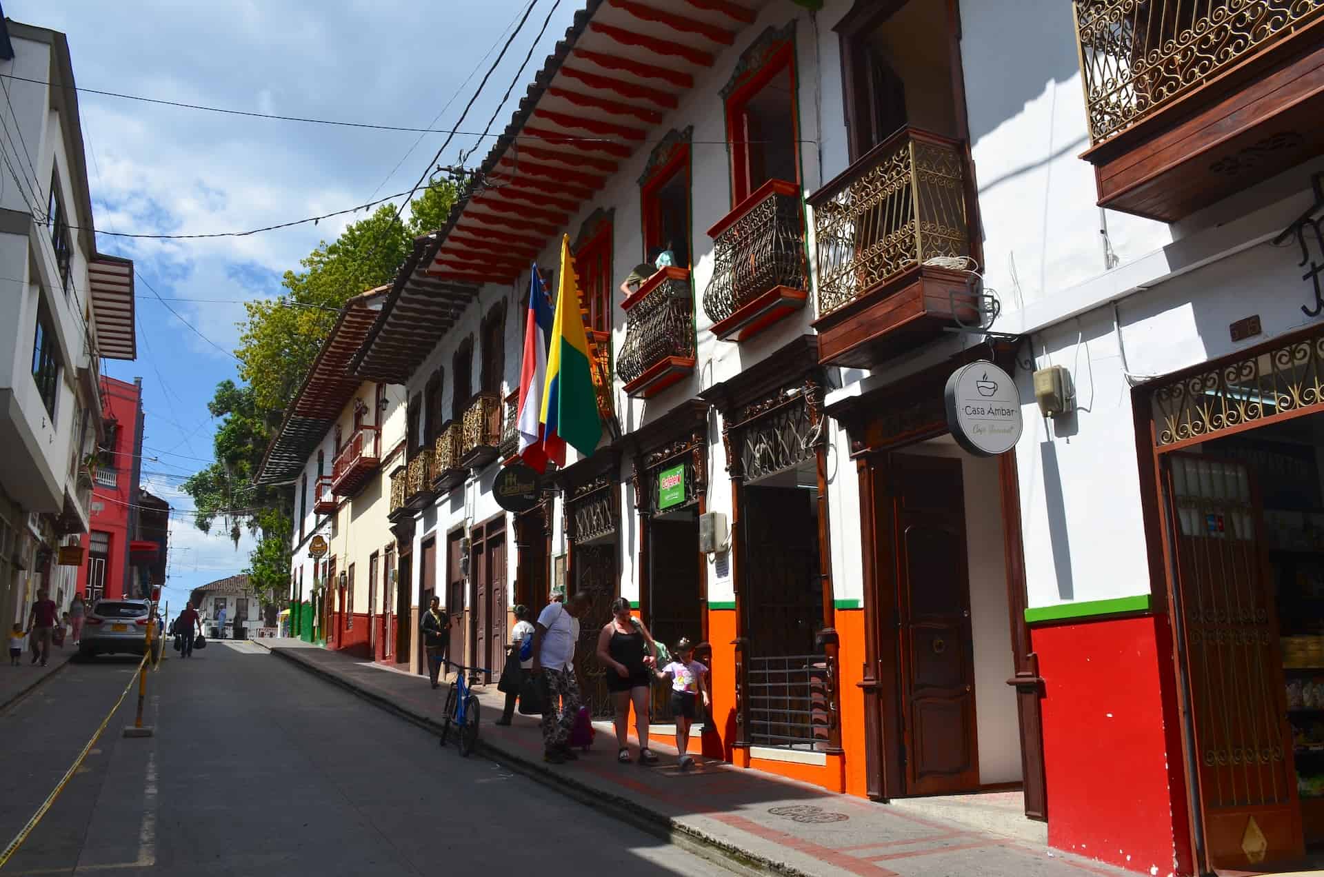 Calle Real in Salamina, Caldas, Colombia