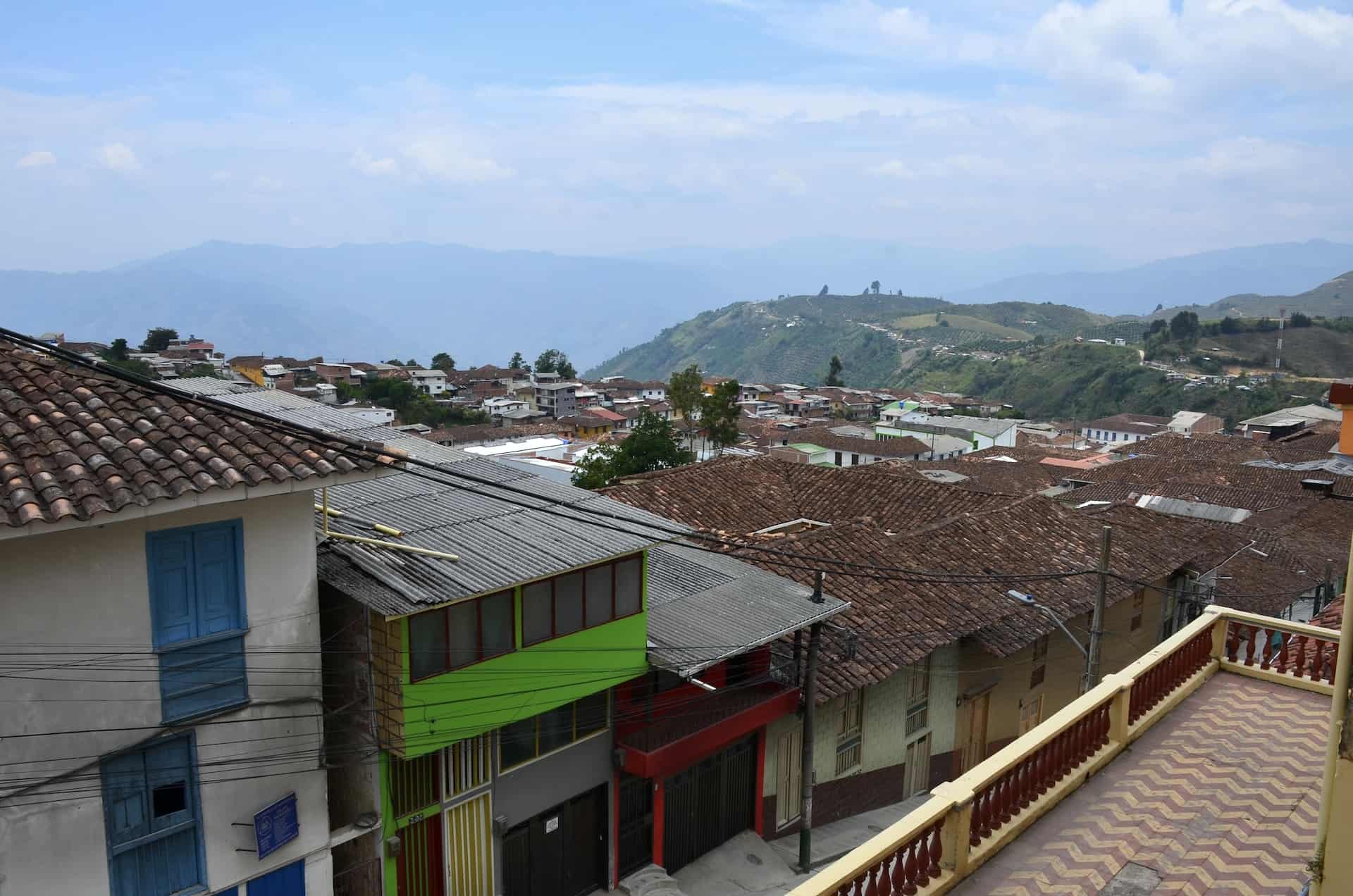 View from the balcony of the Francisco Giraldo Cultural Center