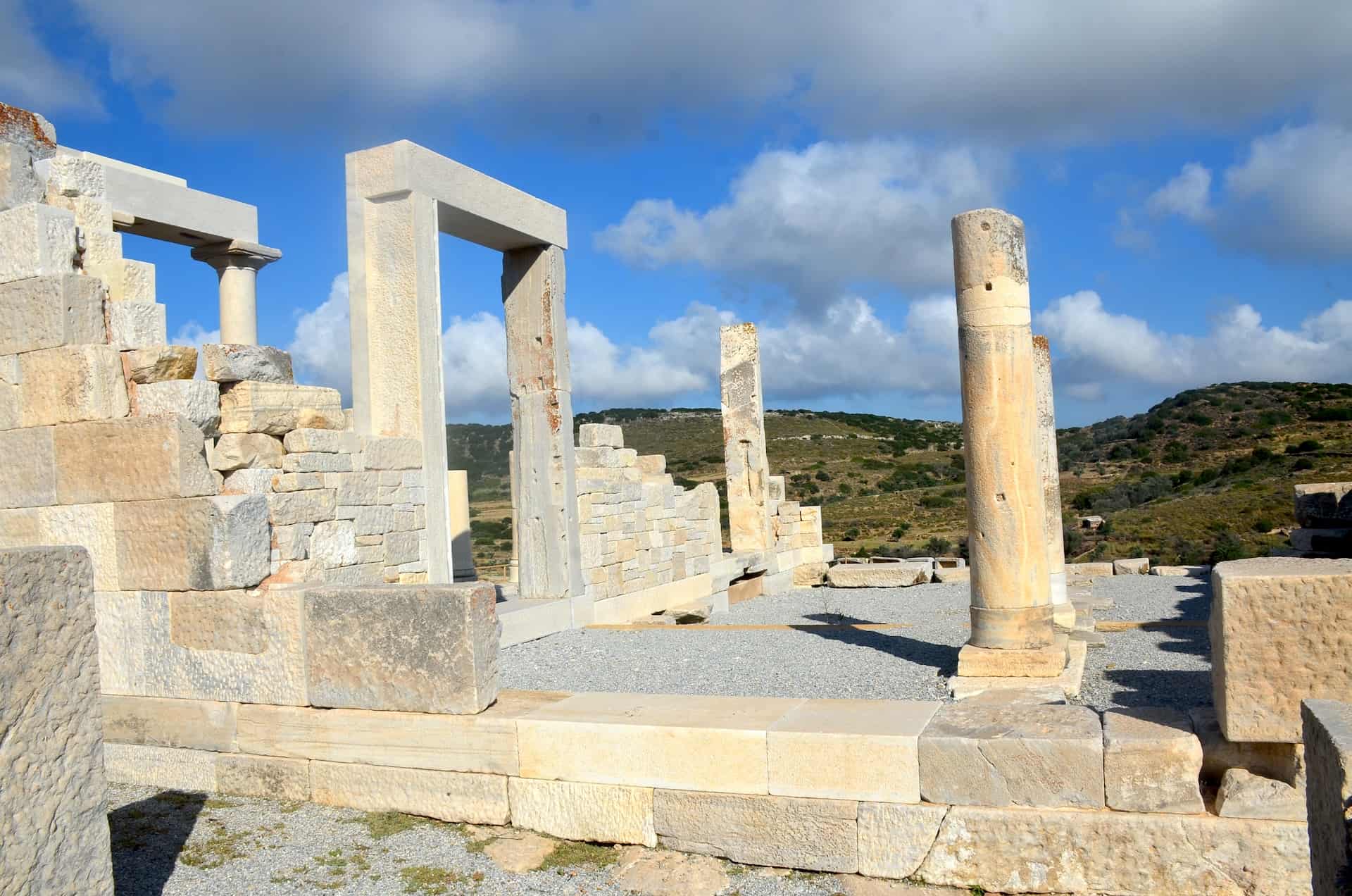 Cella of the Temple of Demeter in Naxos, Greece