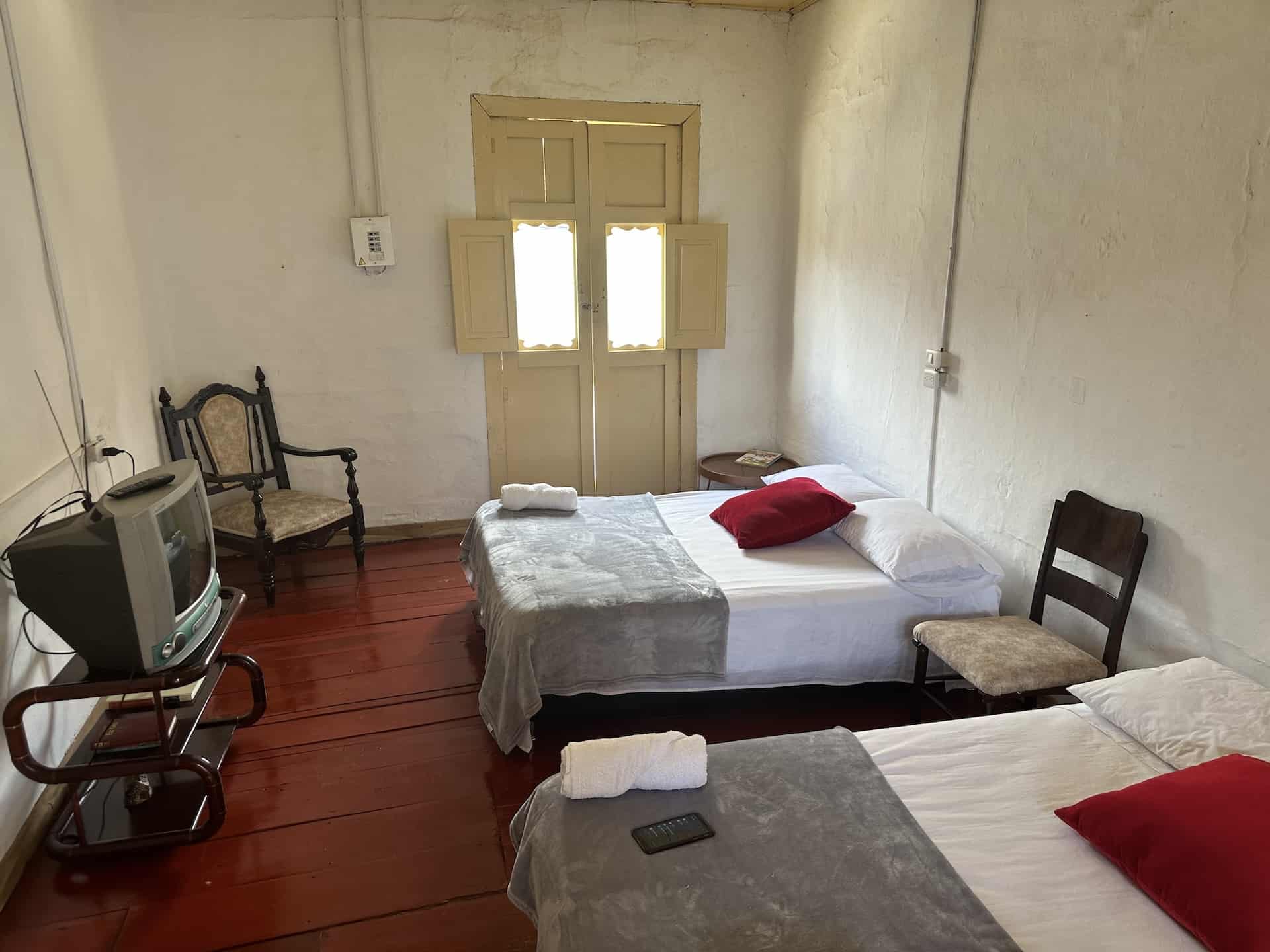 Large bedroom at Casa Típica Salamineña in Salamina, Caldas, Colombia