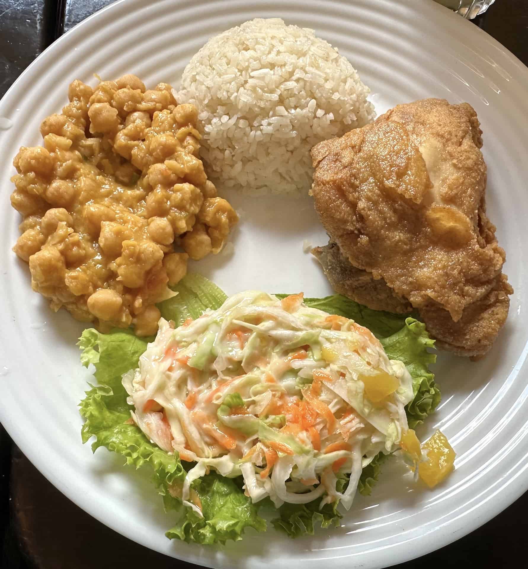 Lunch special at Tres Cuartos in Salamina, Caldas, Colombia