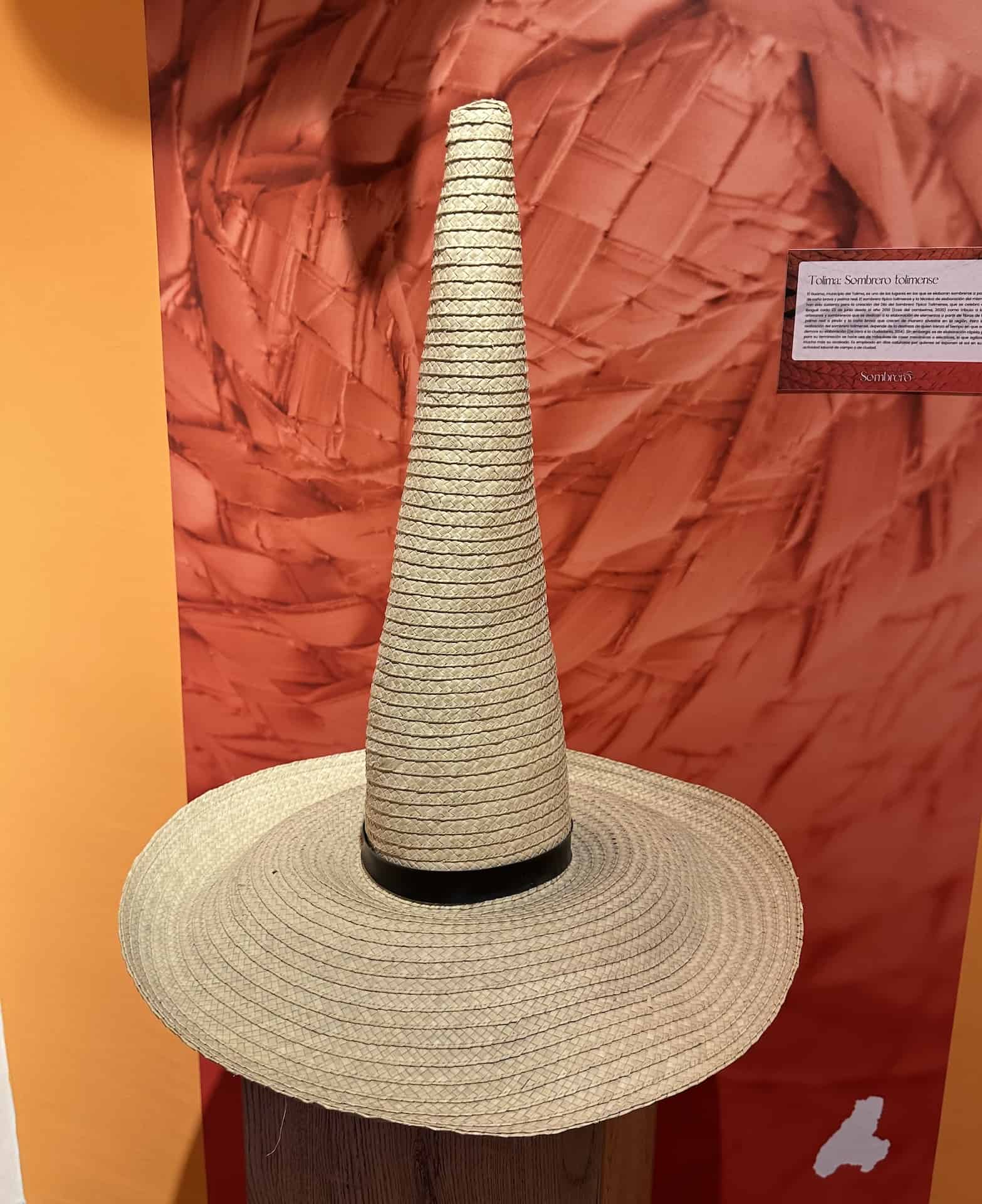 Sombrero tolimense at the National Museum of Hats