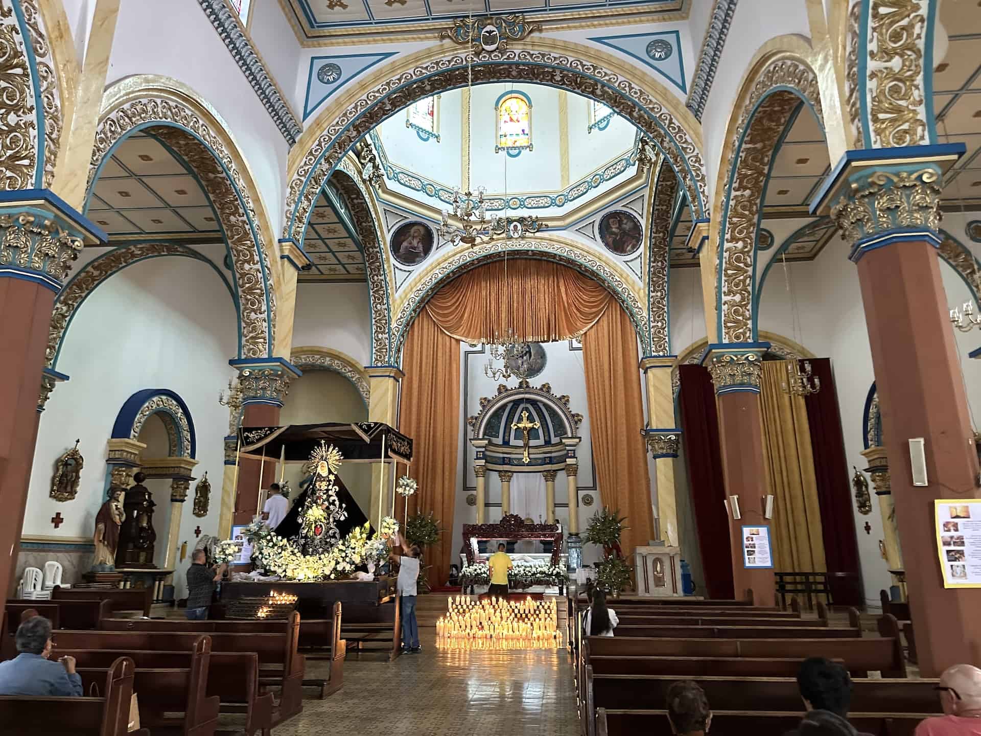 Main altar of the Church of the Immaculate Conception in Aguadas, Caldas, Colombia