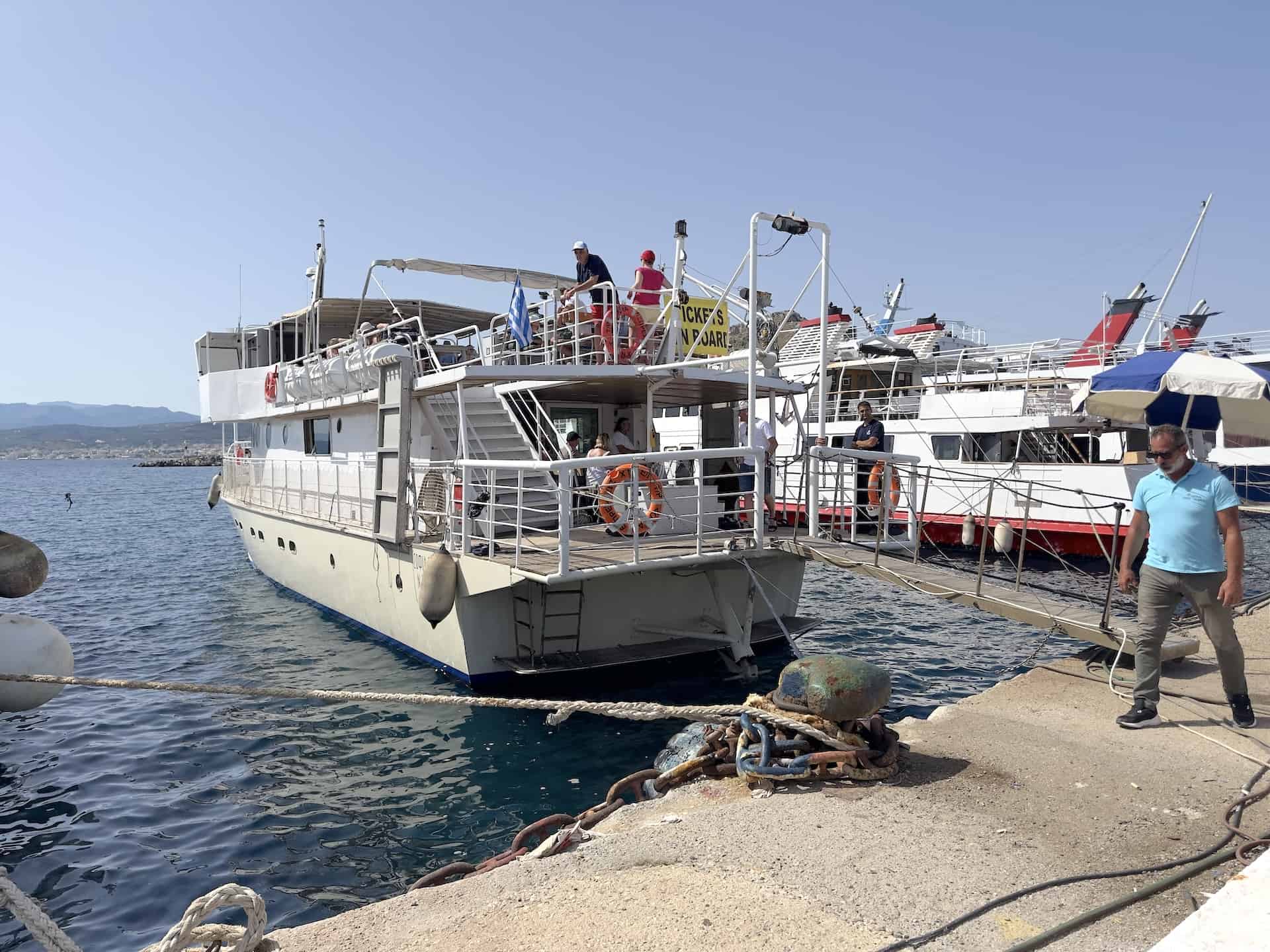 Boat to Balos Beach and Gramvousa in Kissamos, Crete, Greece