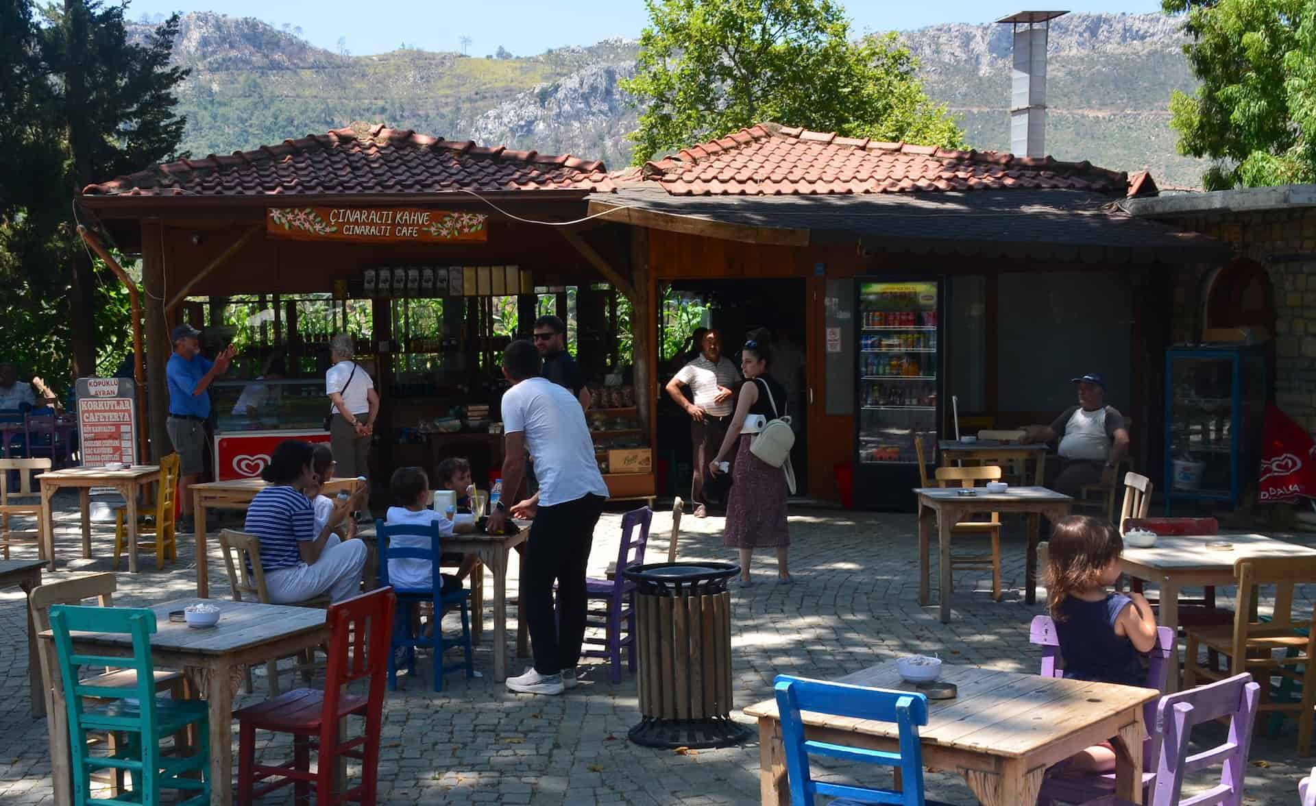 Çınaraltı Cafe in Bayır on the Bozburun Peninsula in Turkey