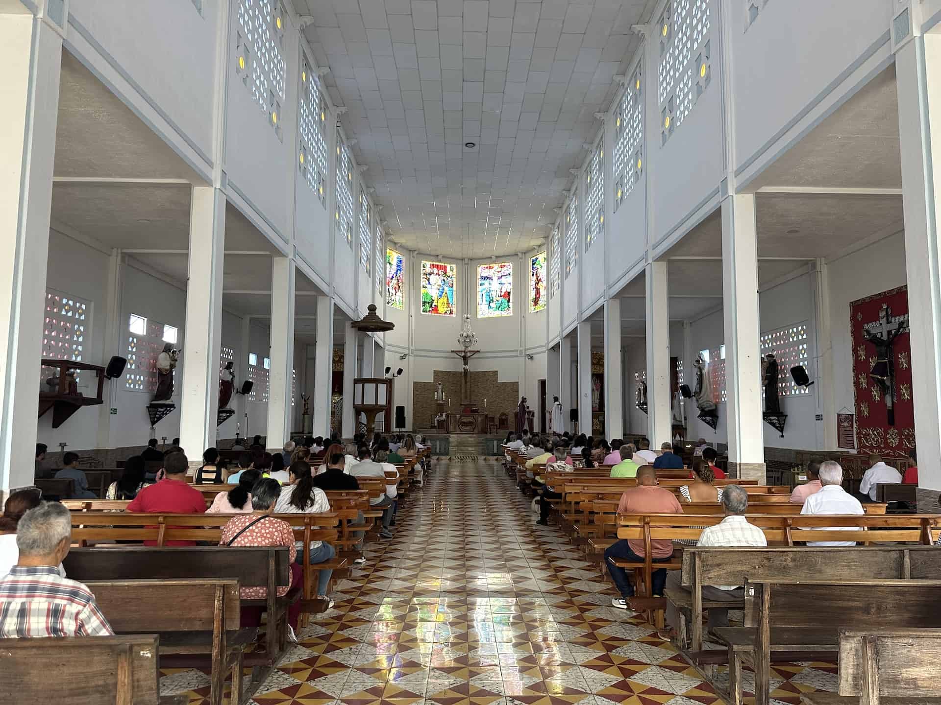 Nave of the Church of Our Lady of Mercy in La Merced, Caldas, Colombia