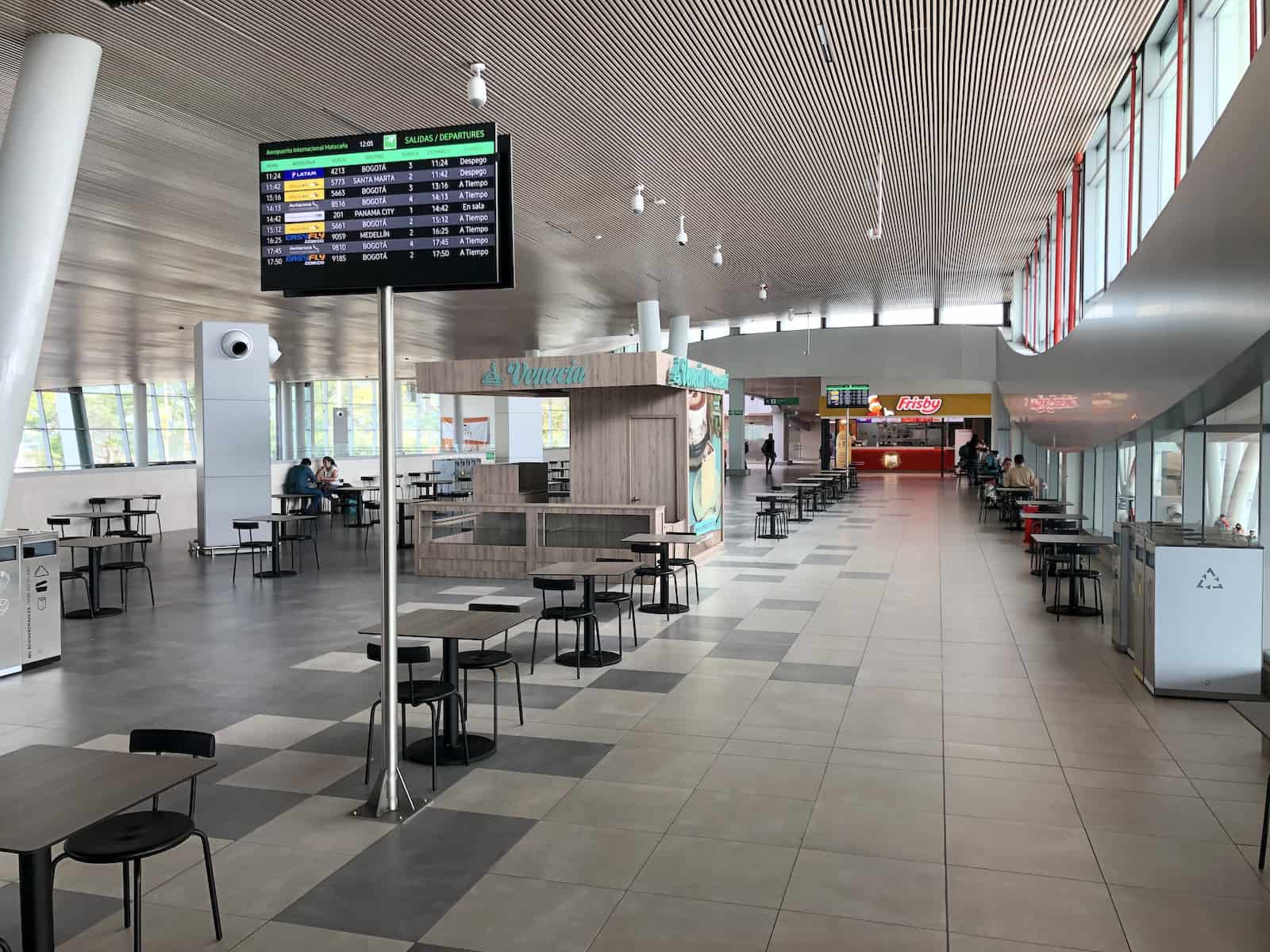 Food court at Matecaña International Airport