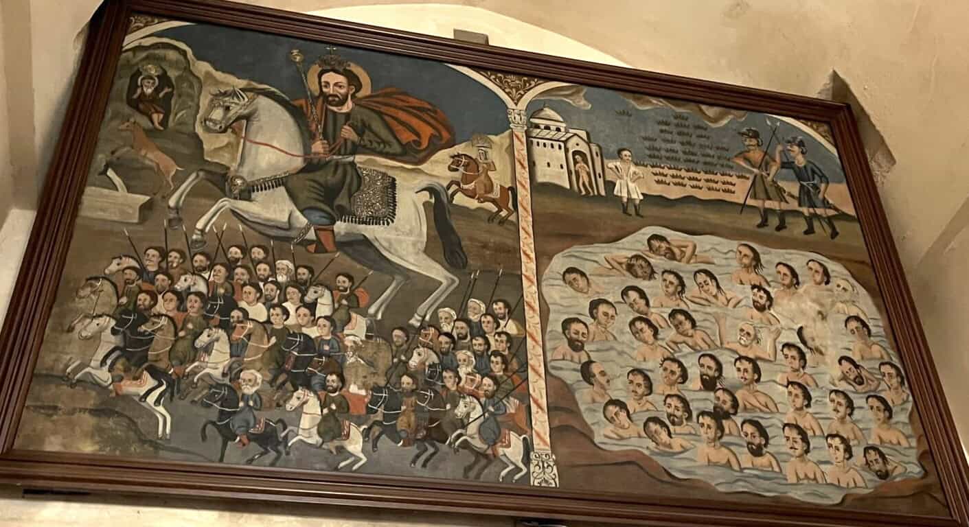 Painting of the Forty Martyrs (from thewaterchannel.tv) at the Forty Martyrs Church