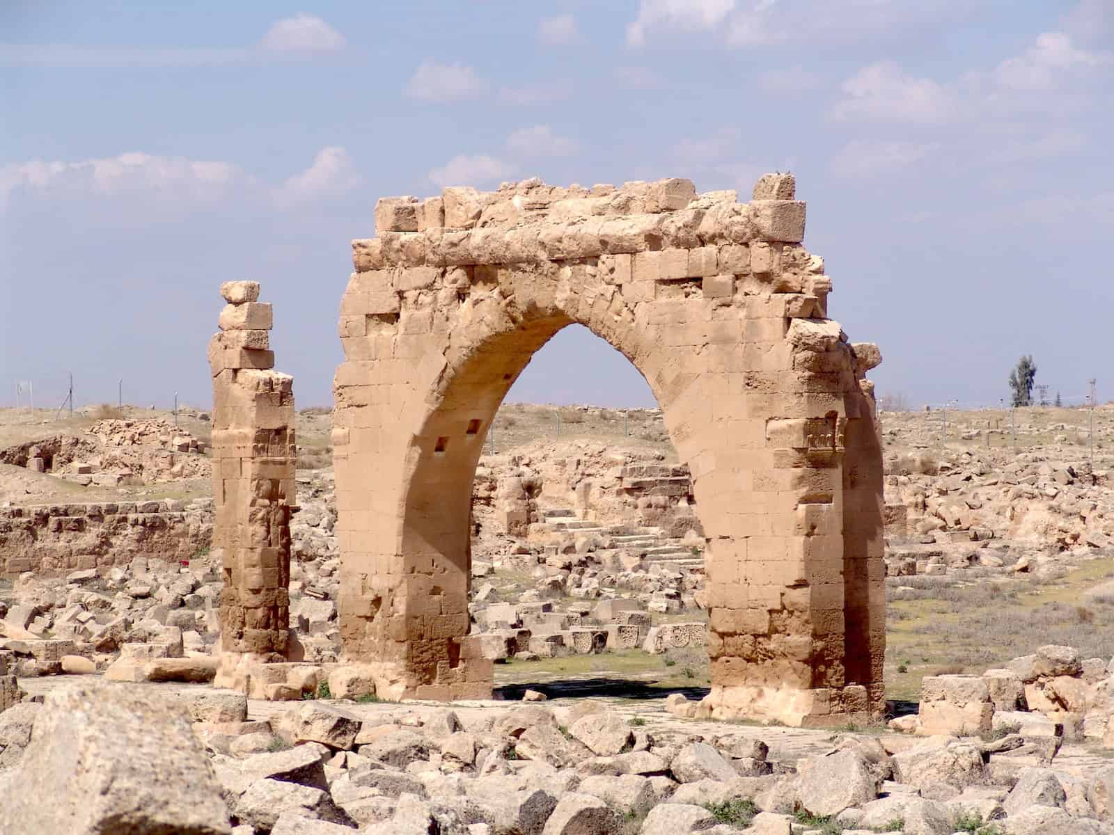 Gate on the north façade (before restoration)