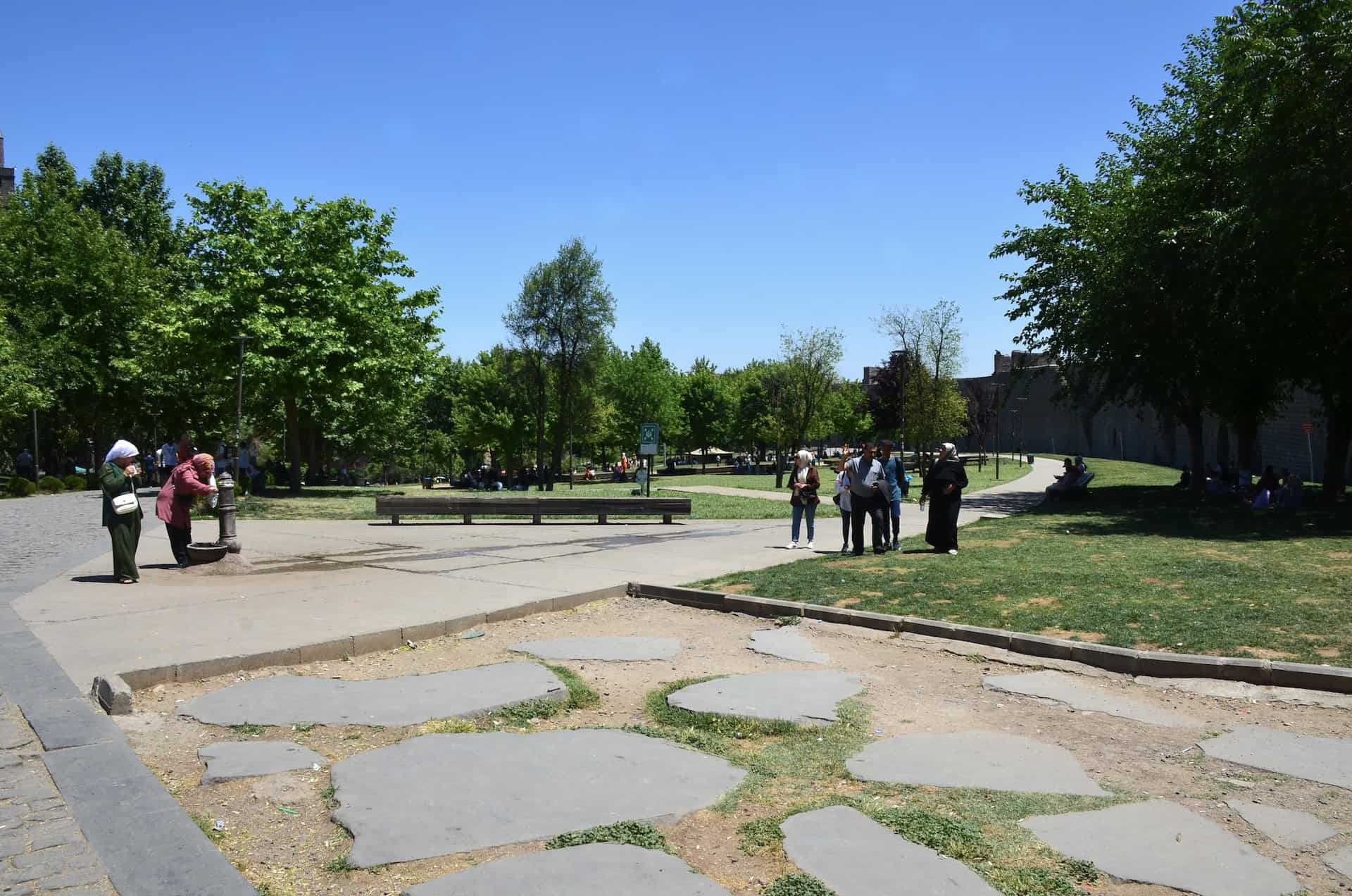 Park from inside the Palace Gate