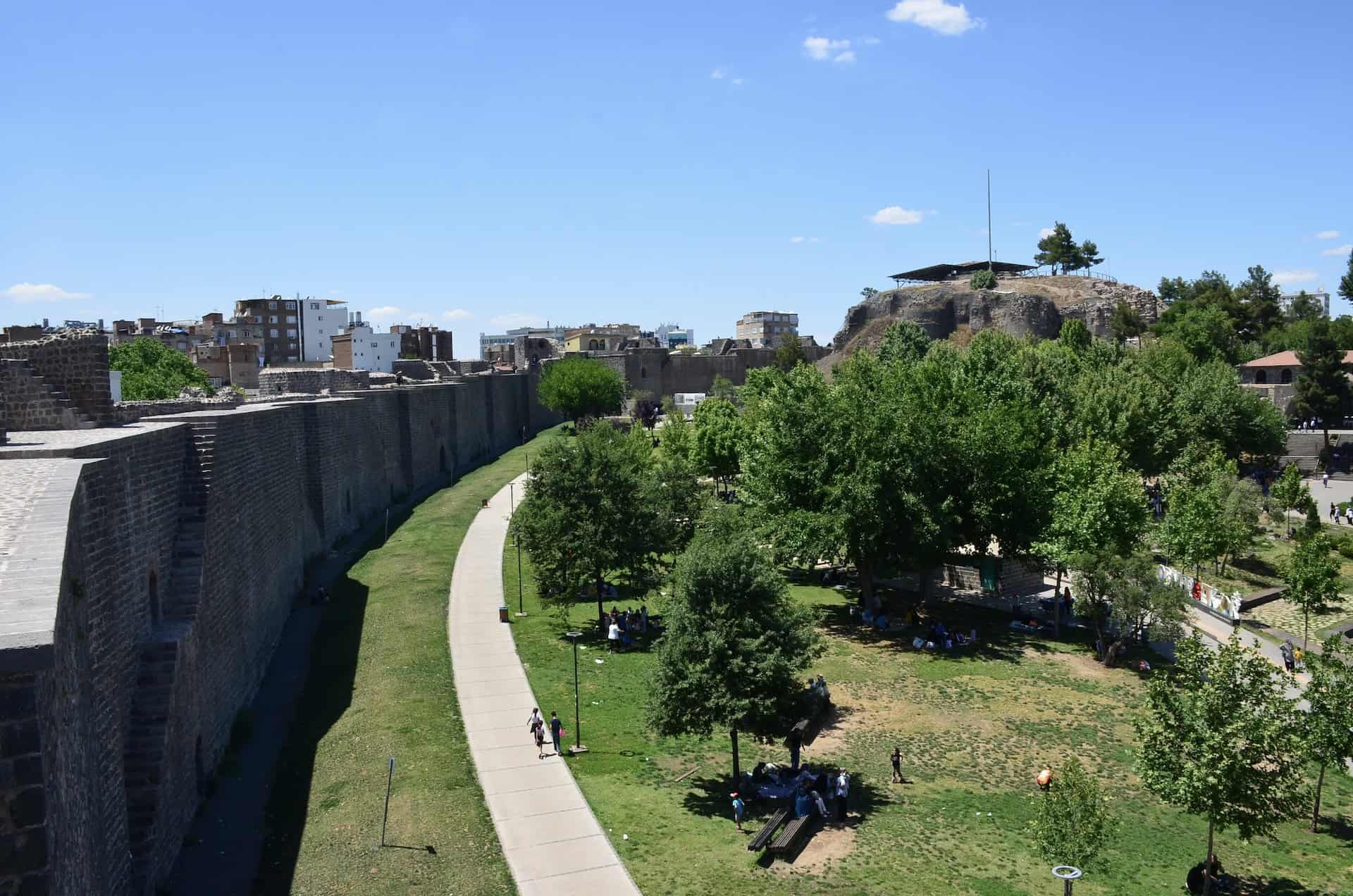 Park inside Diyarbakır Citadel