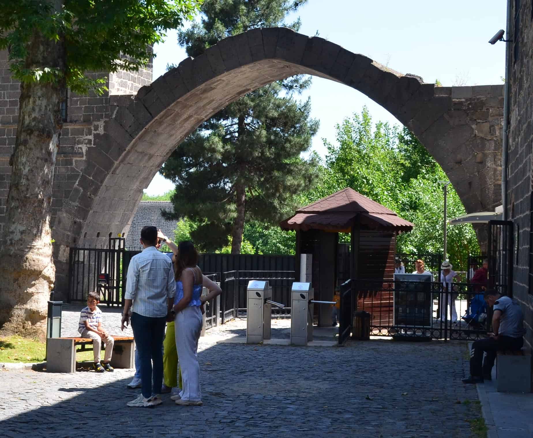 Artuqid arch at the Diyarbakır Archaeological Museum in Turkey