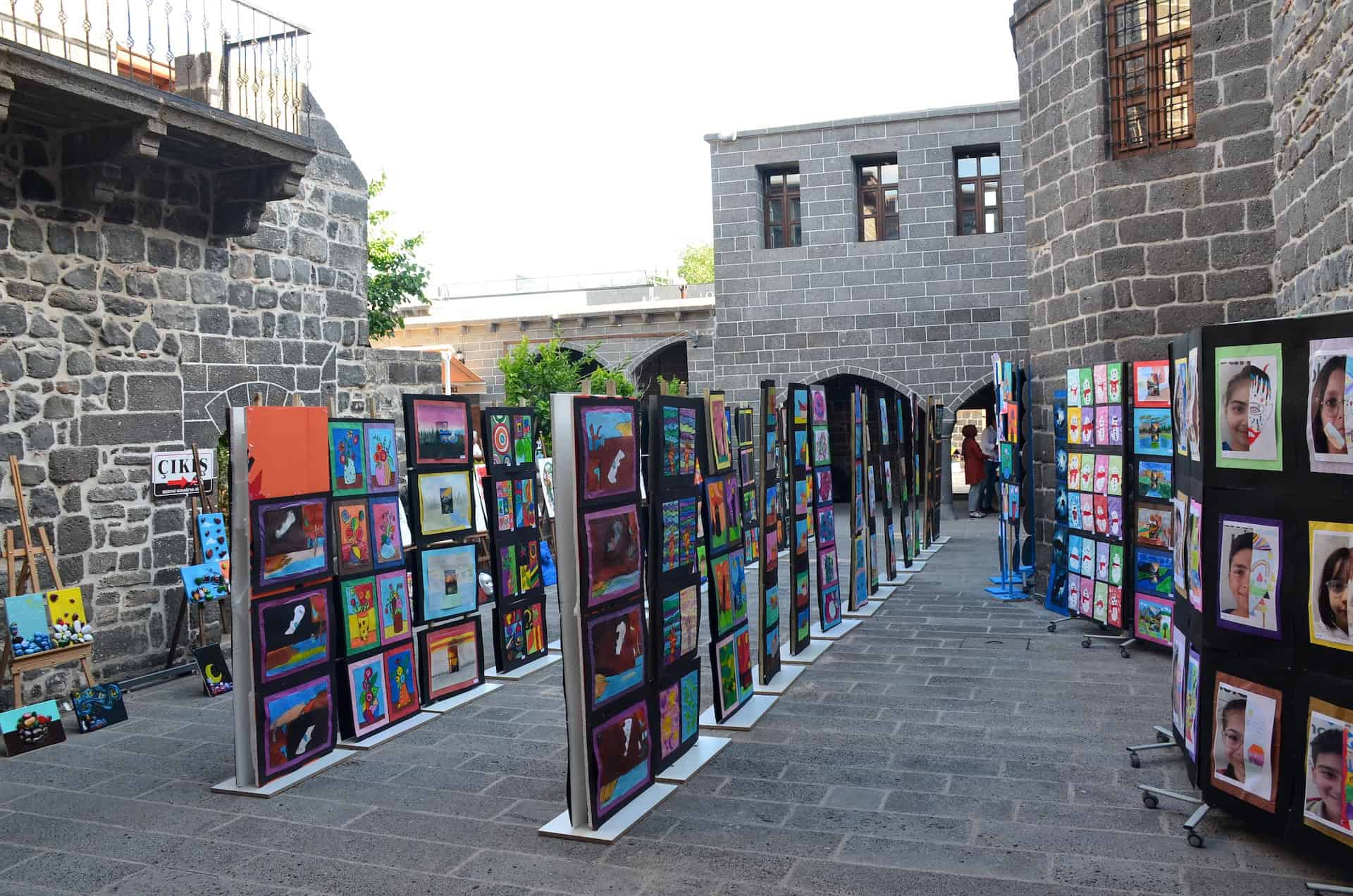 Art display at Mar Petyun Chaldean Catholic Church