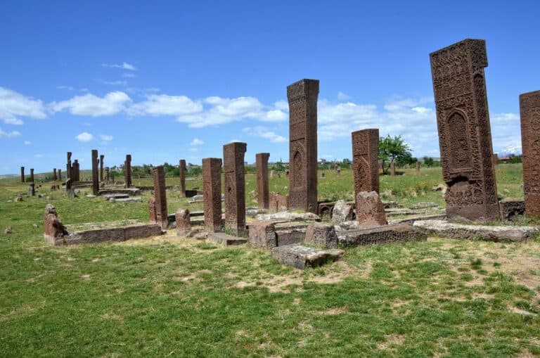 Muslim Judges section at the Seljuk Square Cemetery in Ahlat, Turkey