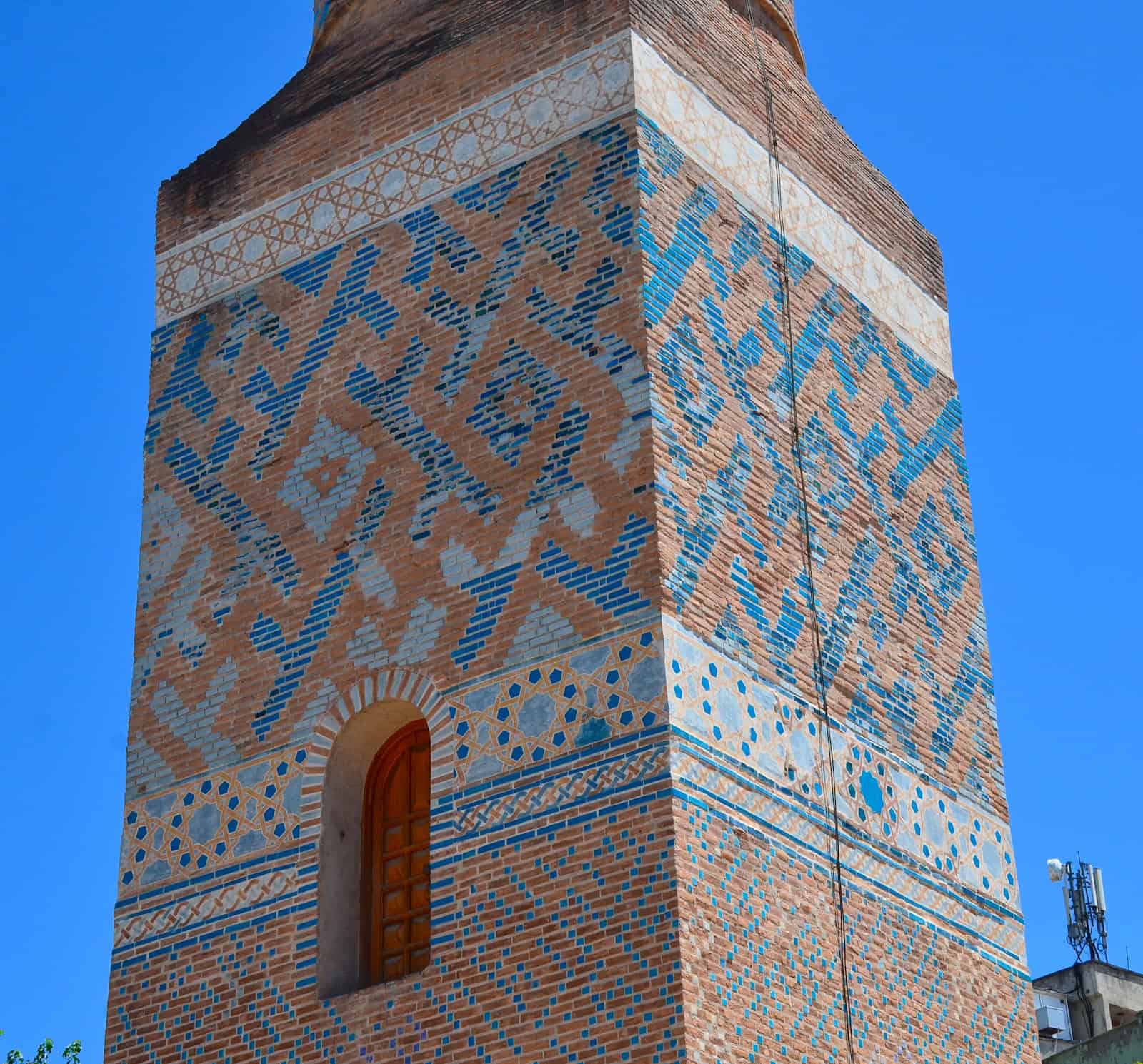 Decorations on the minaret of the Grand Mosque of Siirt