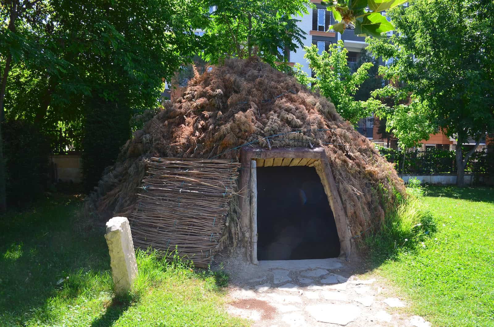 Gusir Mound home in the garden of the Batman Museum in Batman, Turkey