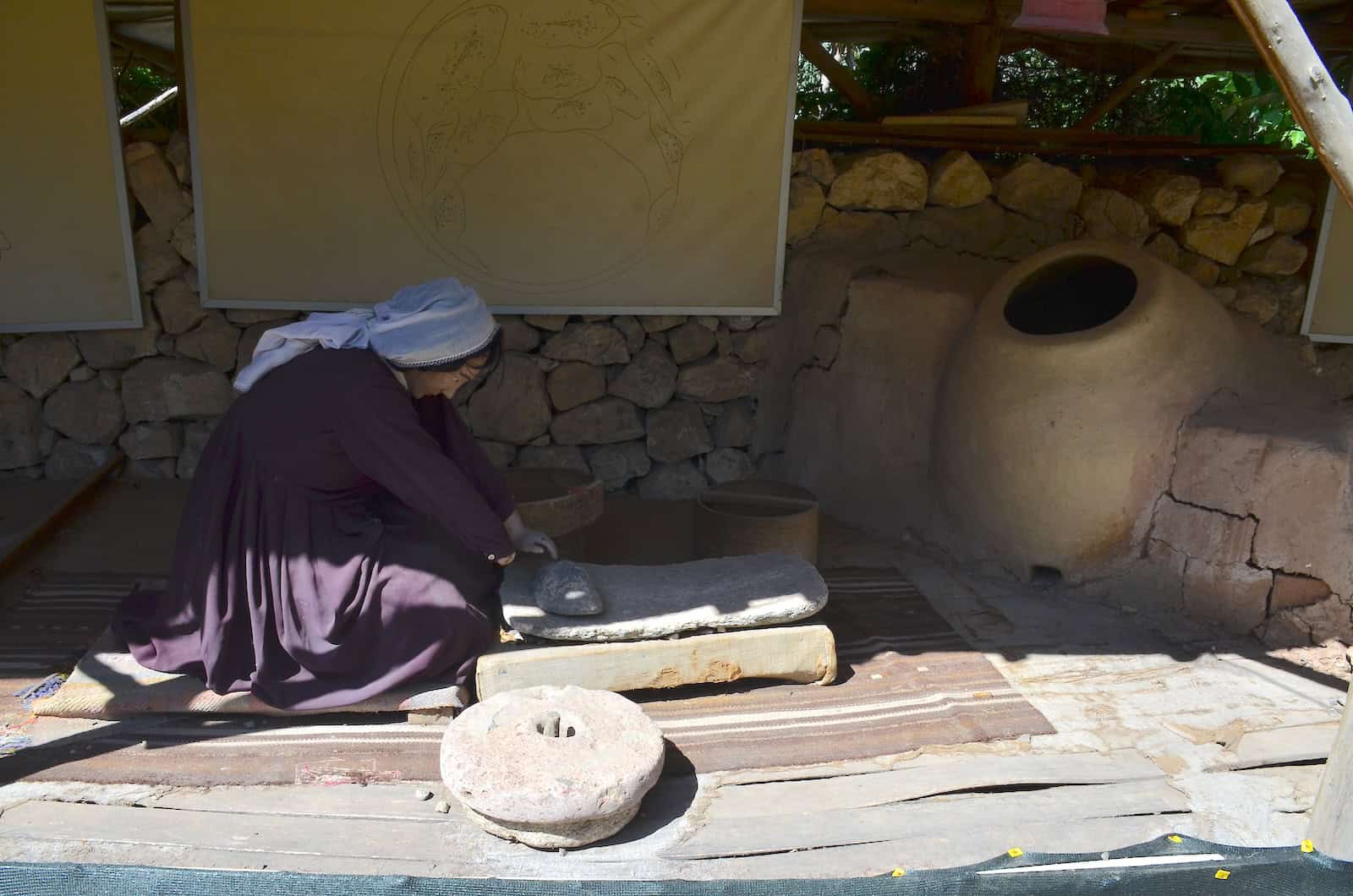 Grinding stone in the Hasankeyf section