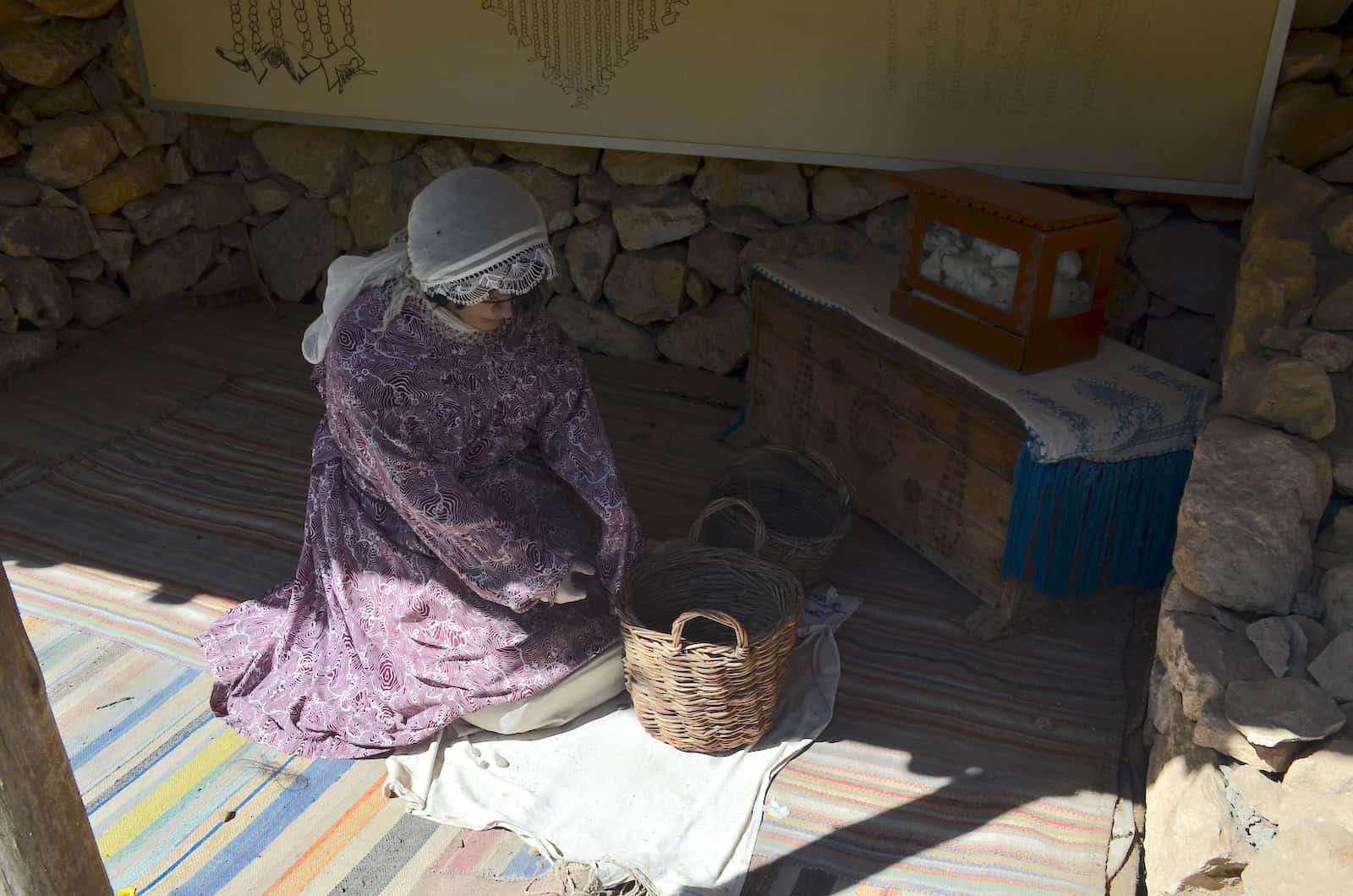 Esfand processor in the Hasankeyf section in the garden of the Batman Museum in Batman, Turkey