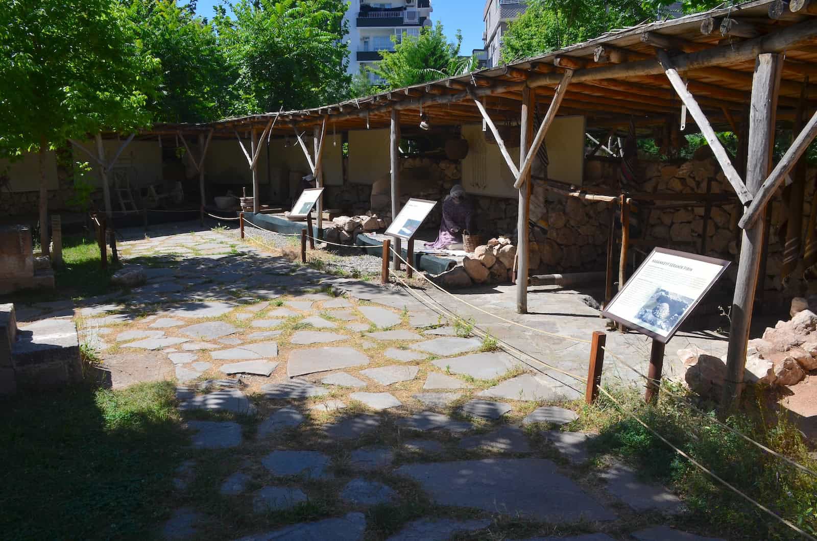 Hasankeyf section in the garden of the Batman Museum in Batman, Turkey