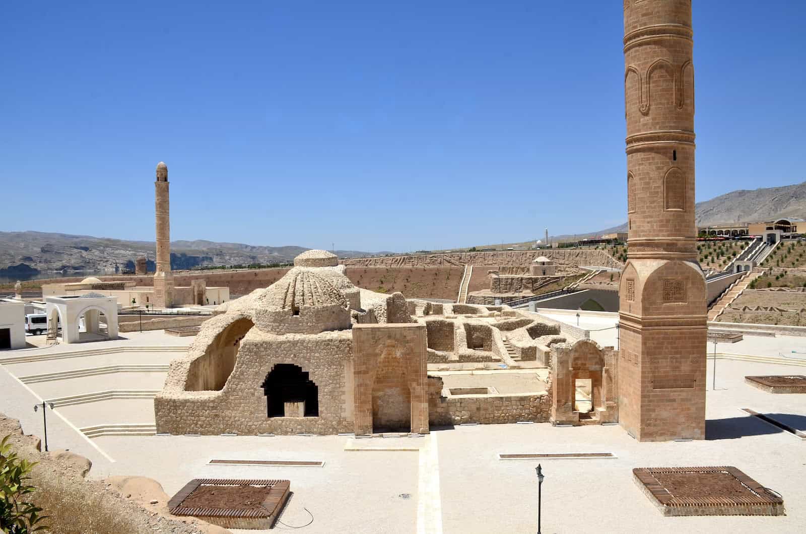 Süleyman Han Mosque at the Hasankeyf Archaeological Park in Turkey