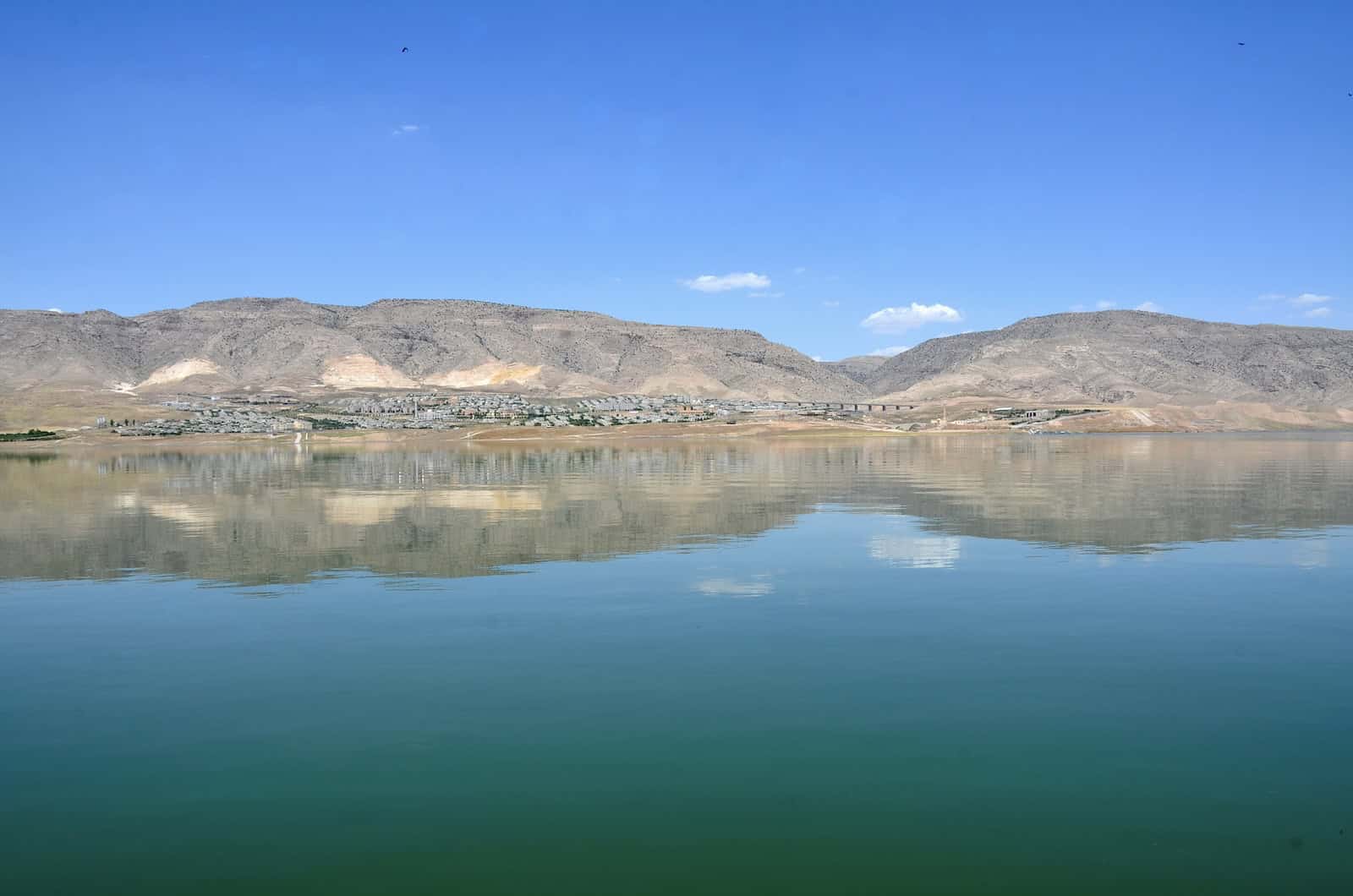 Looking towards the modern town