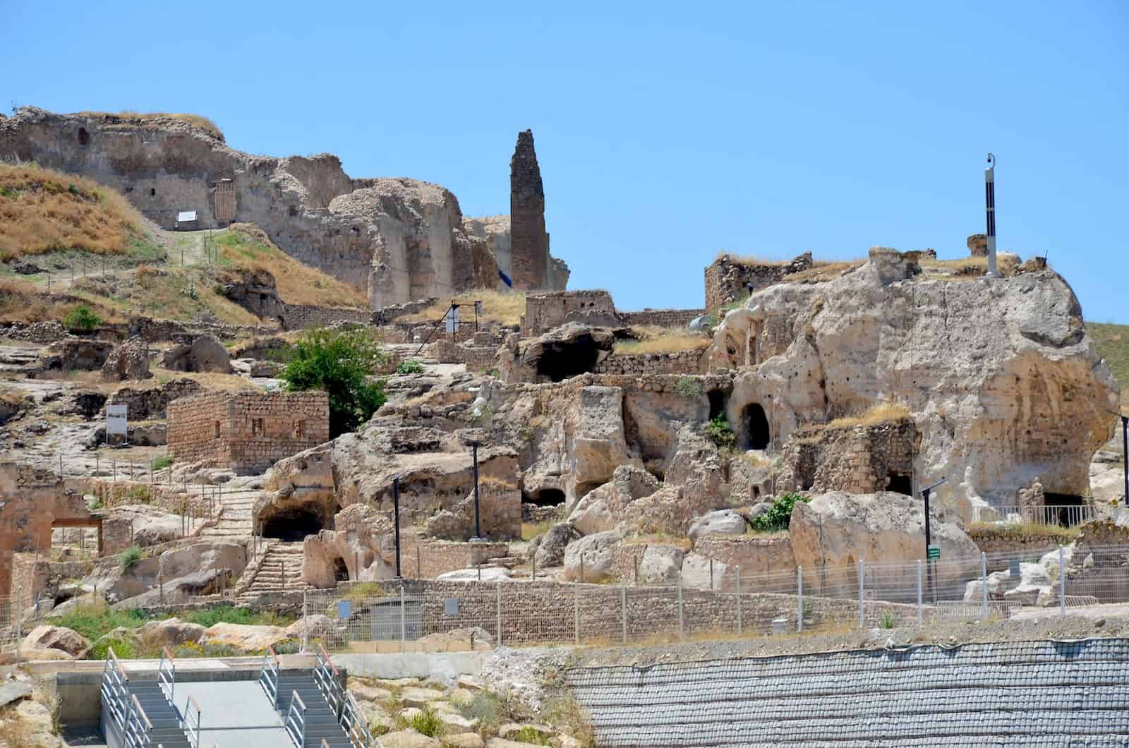 Northeast side of Hasankeyf Citadel in Hasankeyf, Turkey