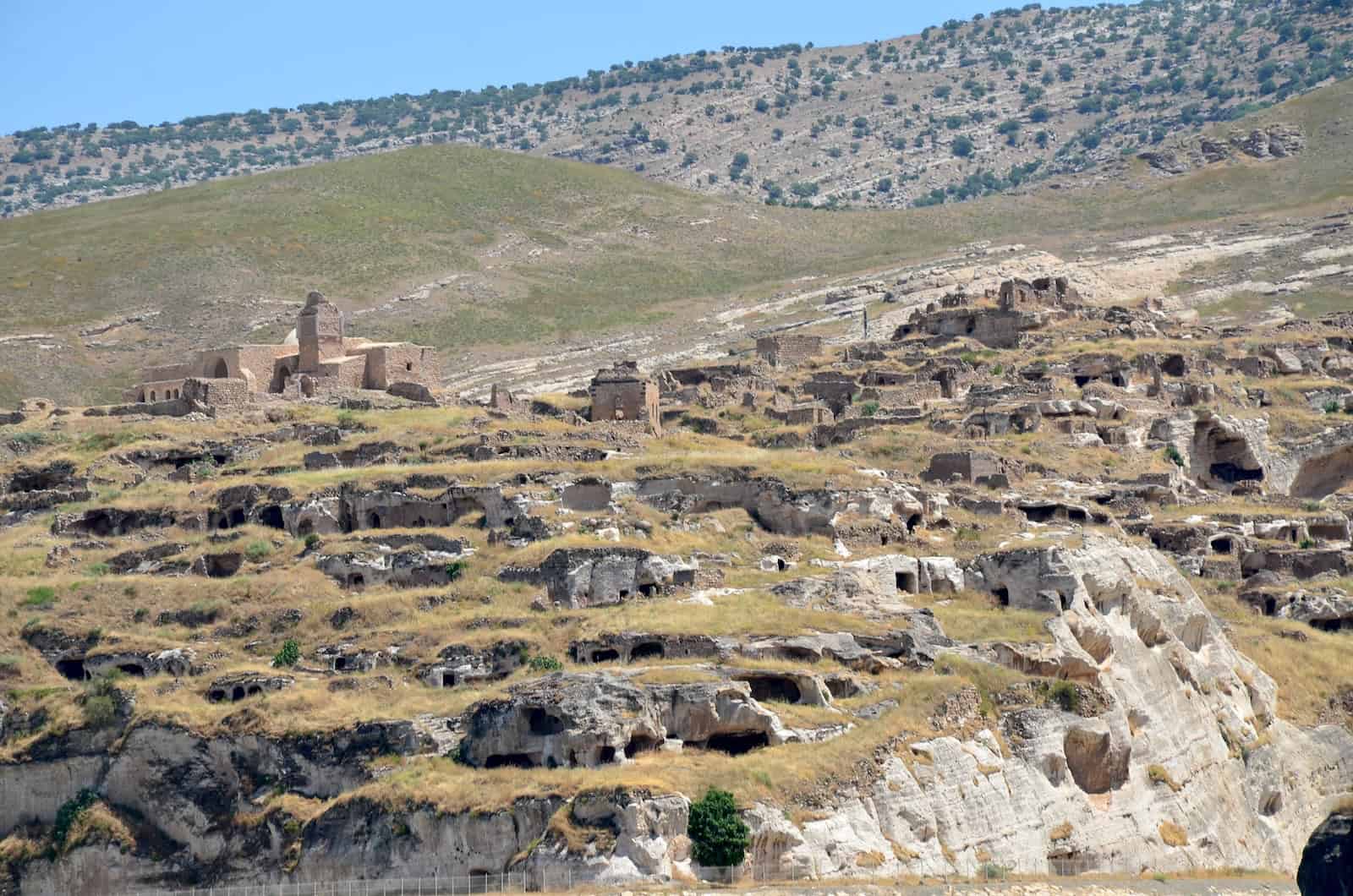 South side of Hasankeyf Citadel in Hasankeyf, Turkey