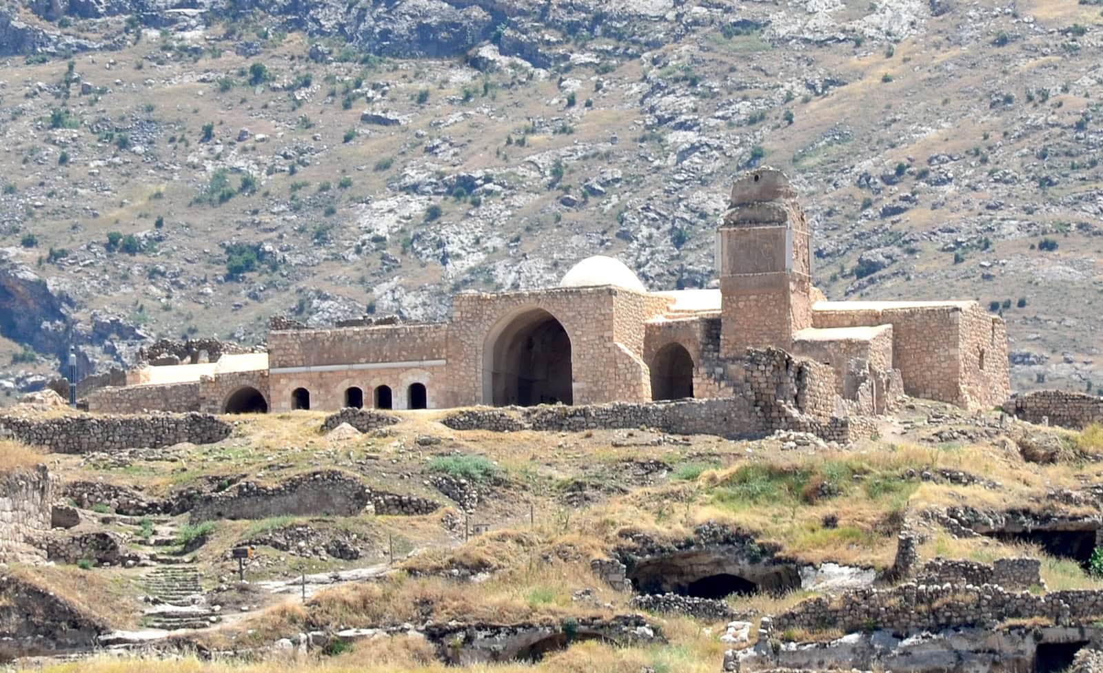 Grand Mosque of Hasankeyf at Hasankeyf Citadel in Hasankeyf, Turkey