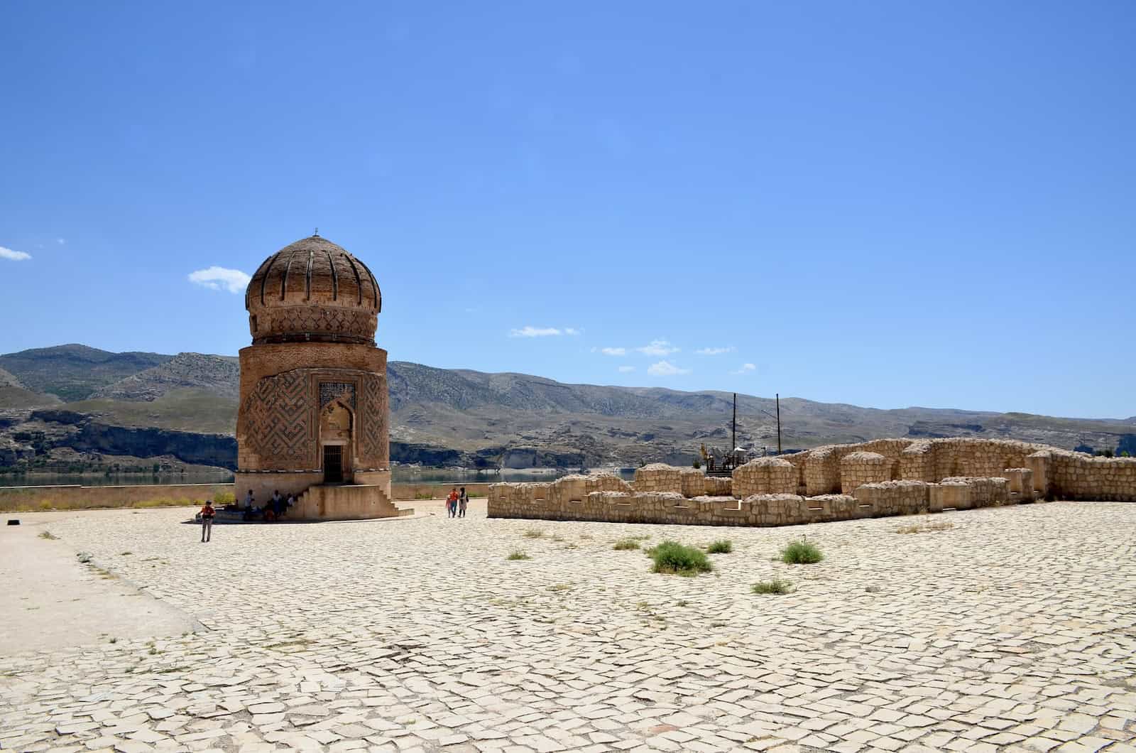 Tomb of Zeynel Bey at the Hasankeyf Archaeological Park in Turkey