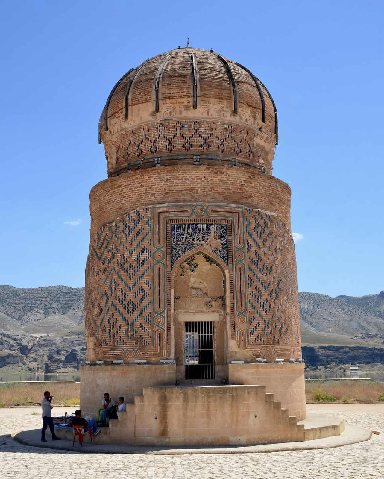 Tomb of Zeynel Bey at the Hasankeyf Archaeological Park in Turkey