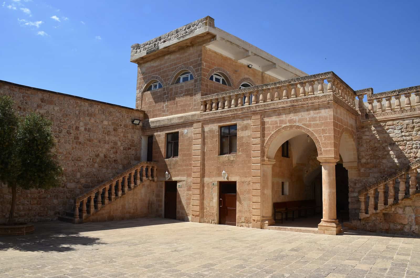 Courtyard of the Monastery of the Virgin Mary in Anıtlı (Hah)