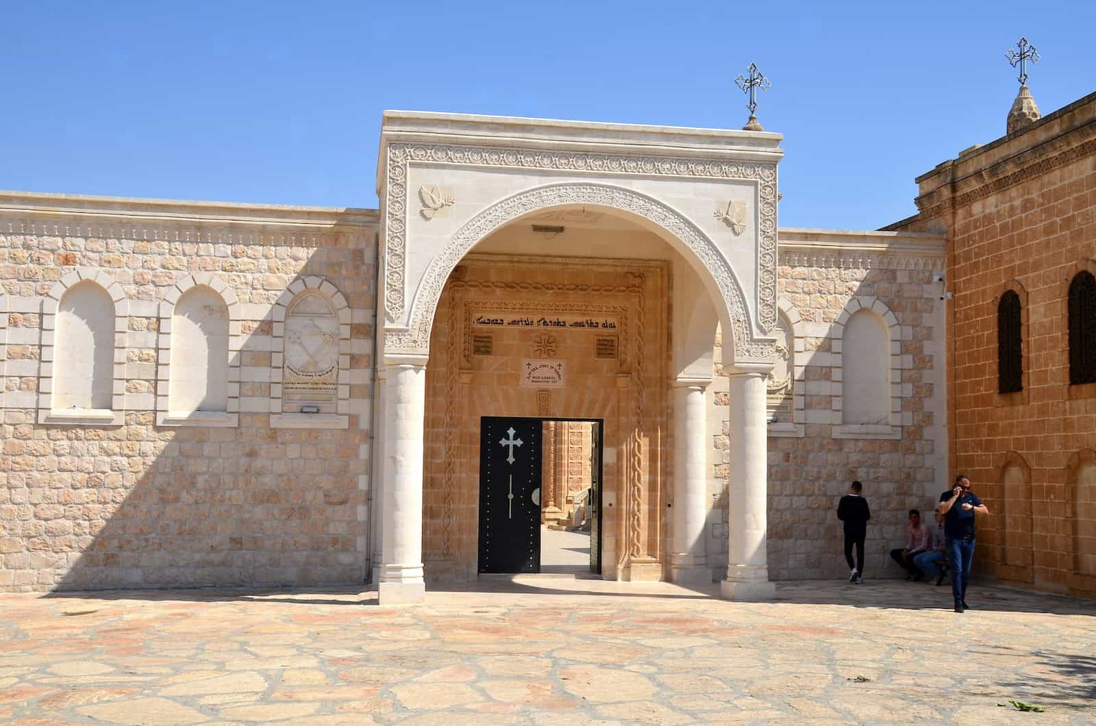 Entrance to the monastery at Mor Gabriel in the Tur Abdin, Turkey