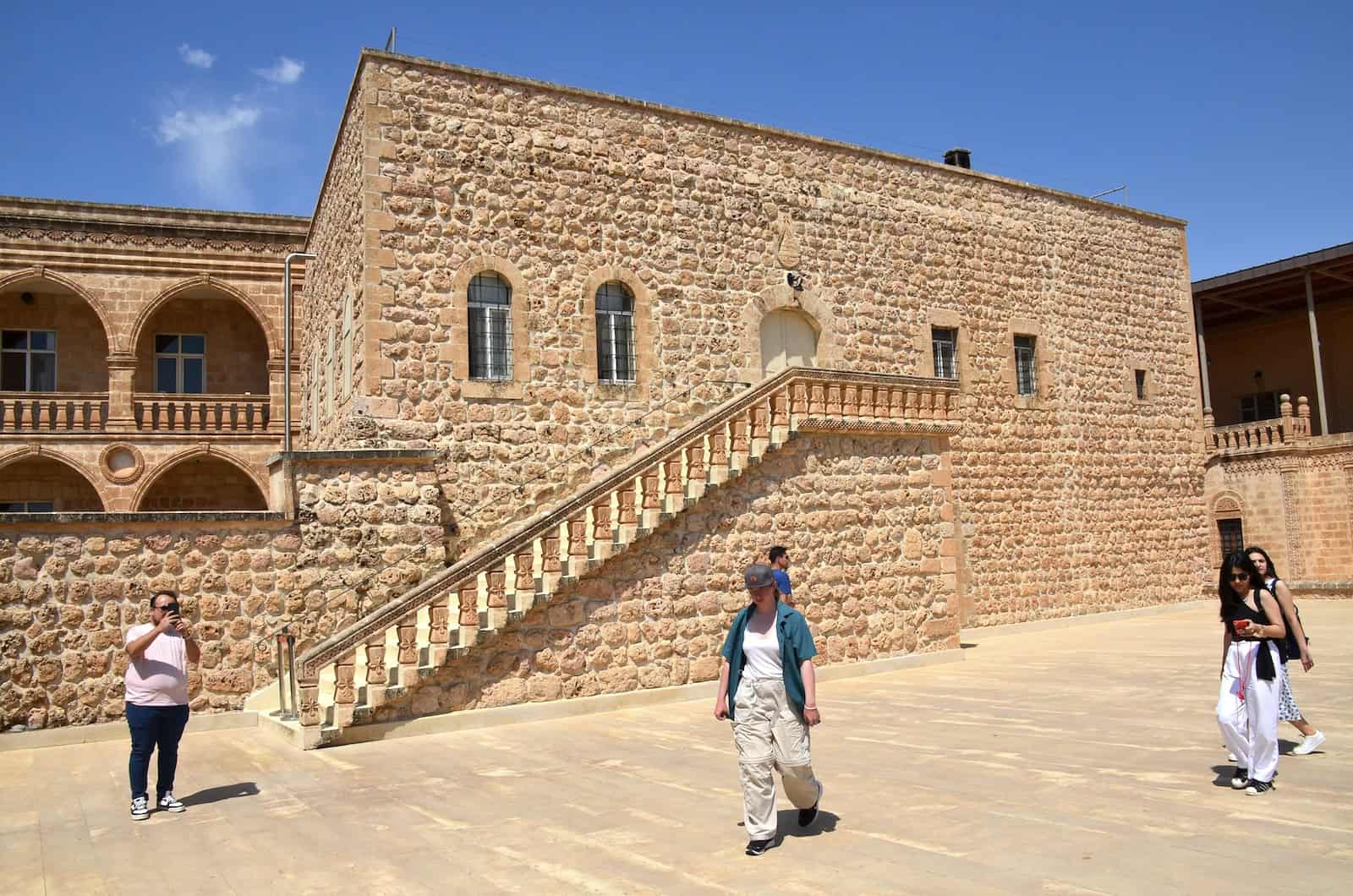 Building on the terrace at the Mor Gabriel Monastery