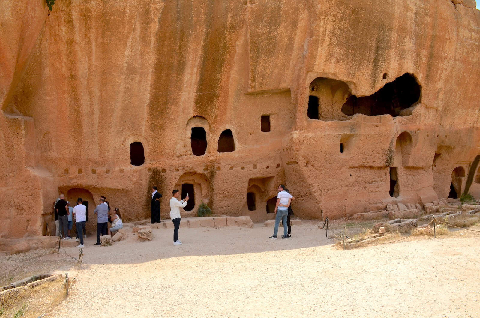 Chamber tombs in the necropolis in Dara, Turkey