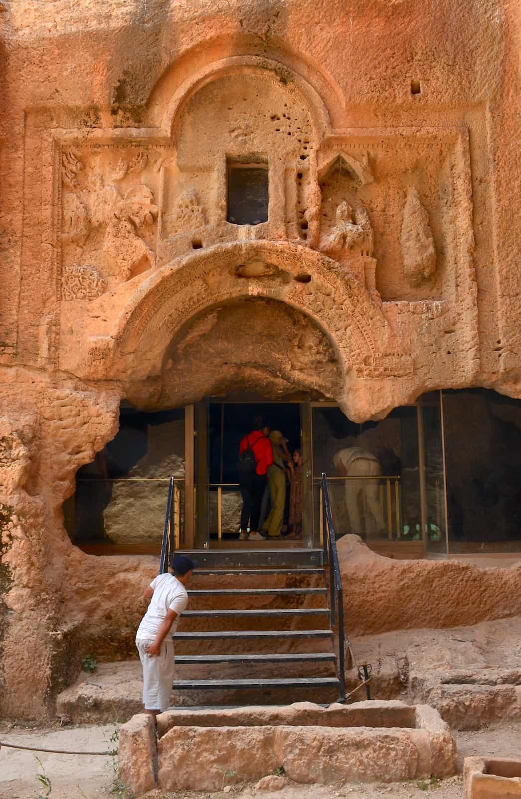 Entrance to the Large Gallery Grave in the necropolis in Dara, Turkey