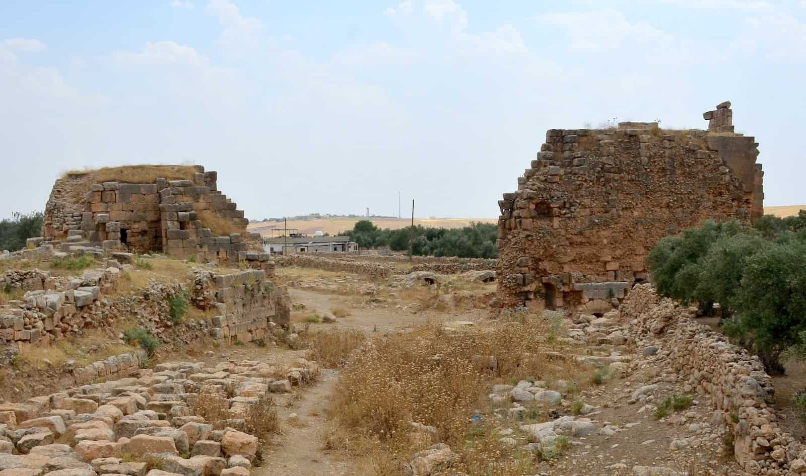 Looking towards the South Gate in the Agora