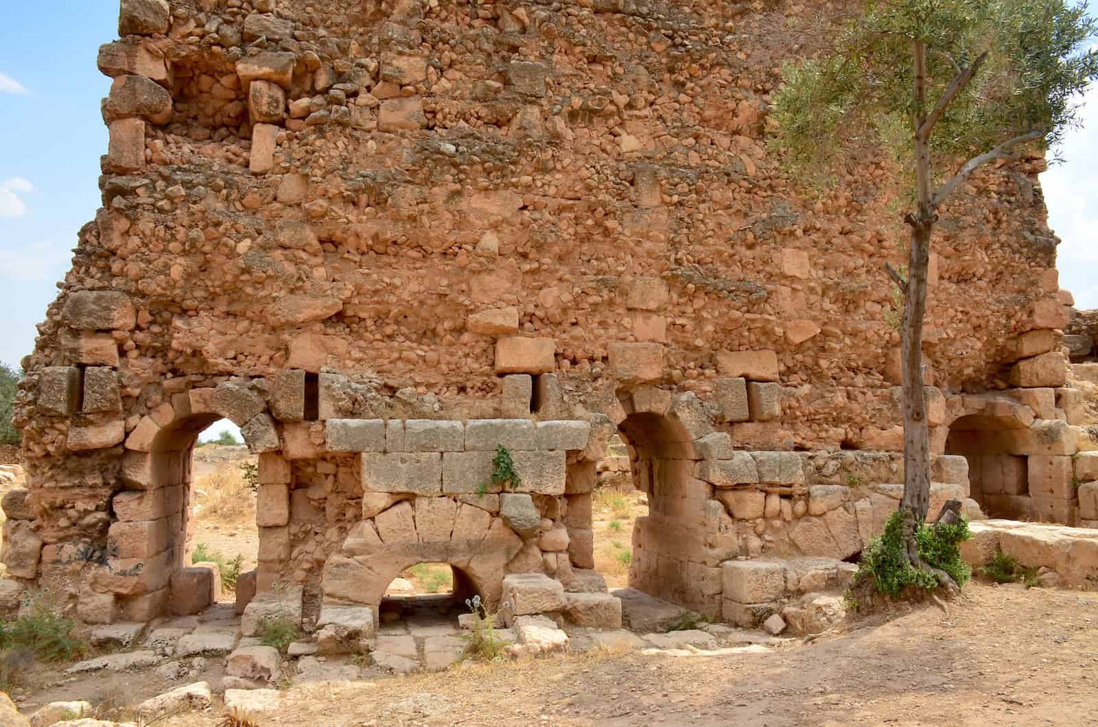 Inside of the South Gate in the Agora in Dara, Turkey