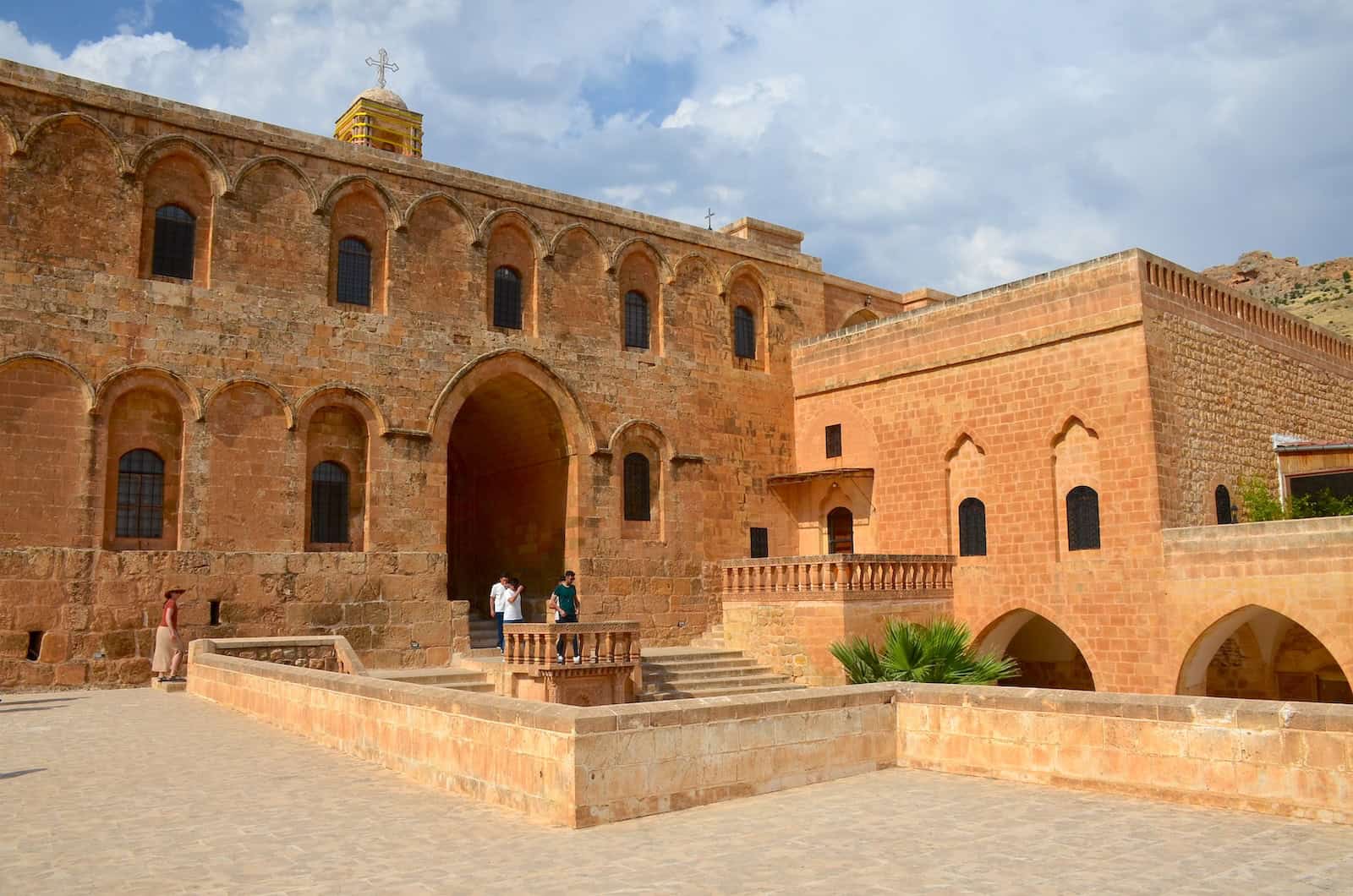 First courtyard at Mor Hananyo in the Tur Abdin, Turkey